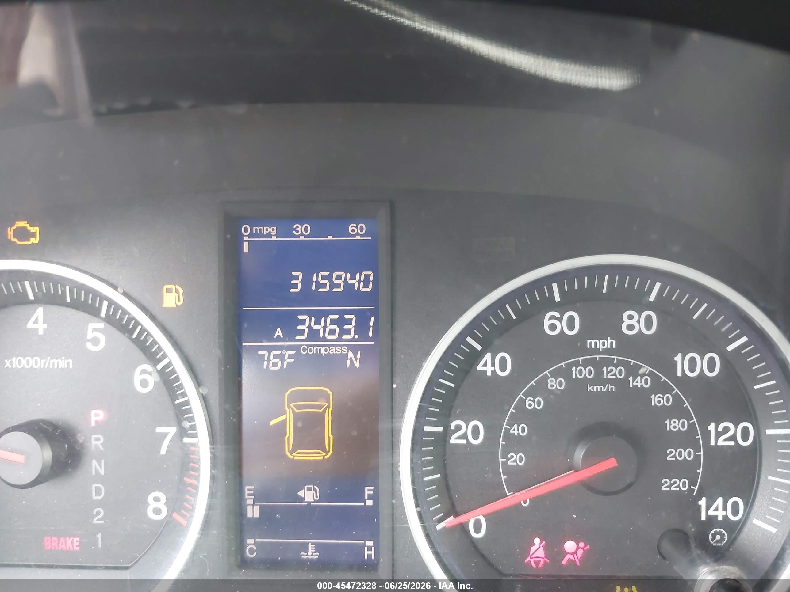 2011 Honda Cr-v Ex-l Black vin: JHLRE4H74BC017289