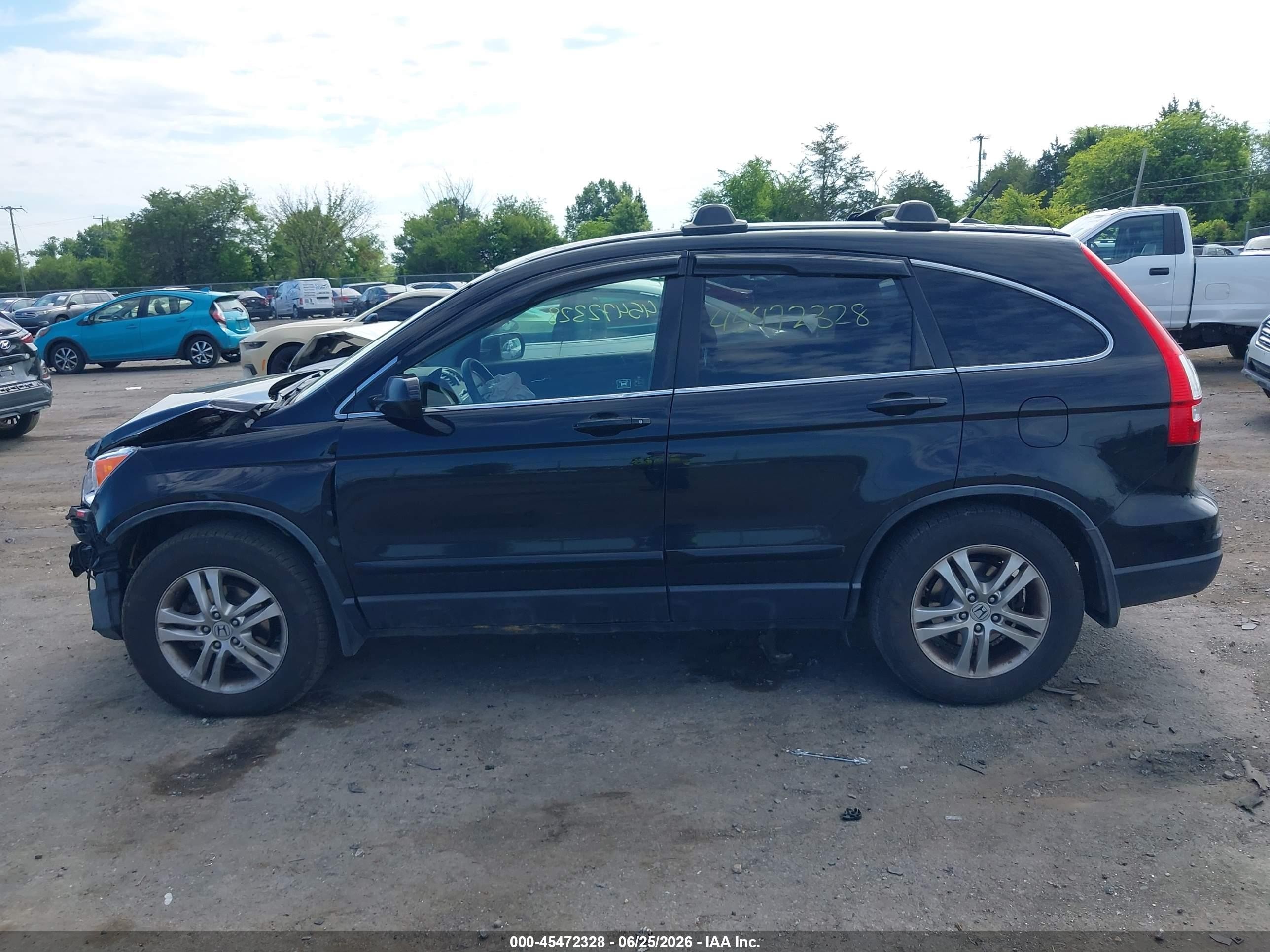2011 Honda Cr-v Ex-l Black vin: JHLRE4H74BC017289