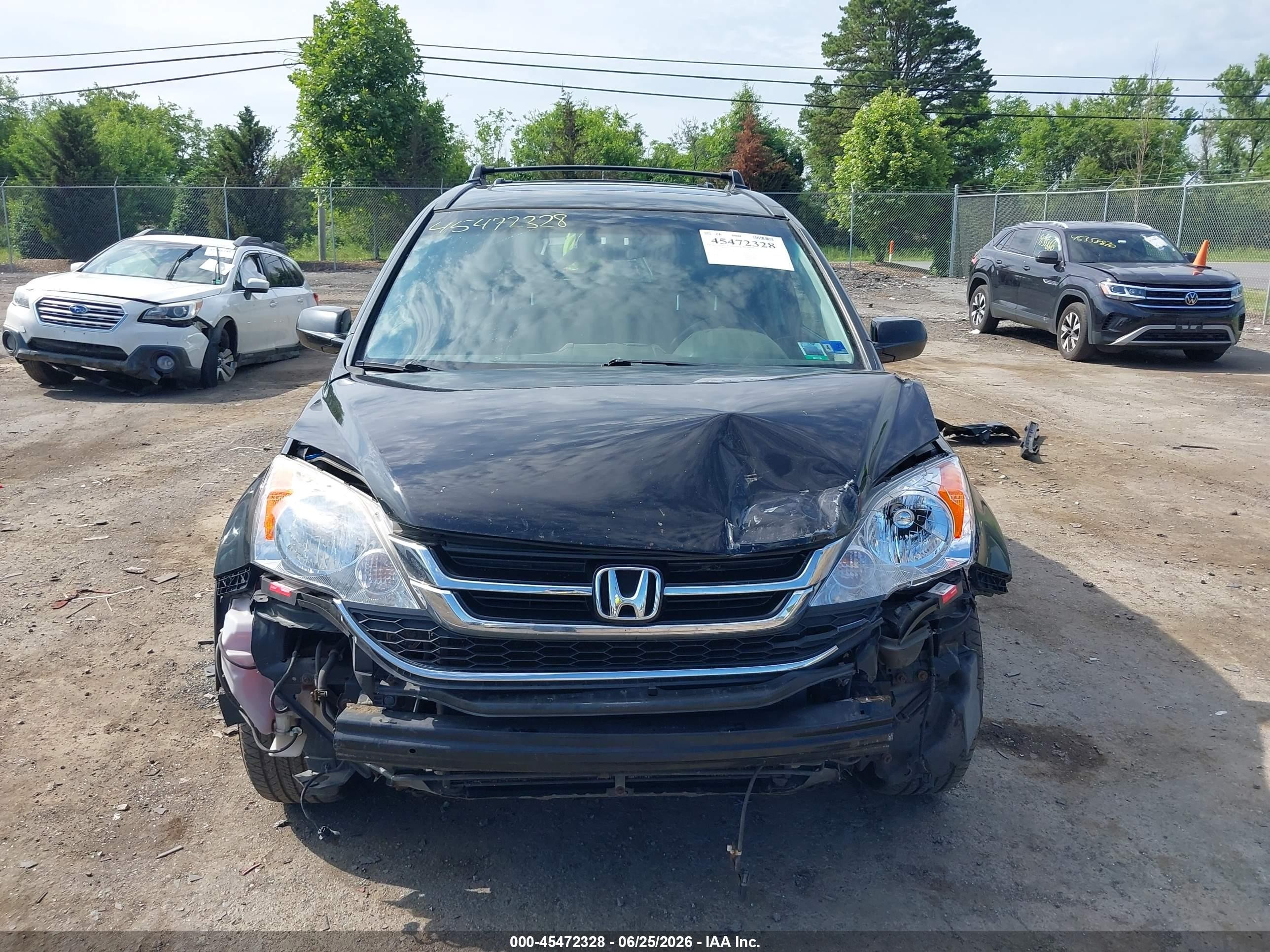 2011 Honda Cr-v Ex-l Black vin: JHLRE4H74BC017289