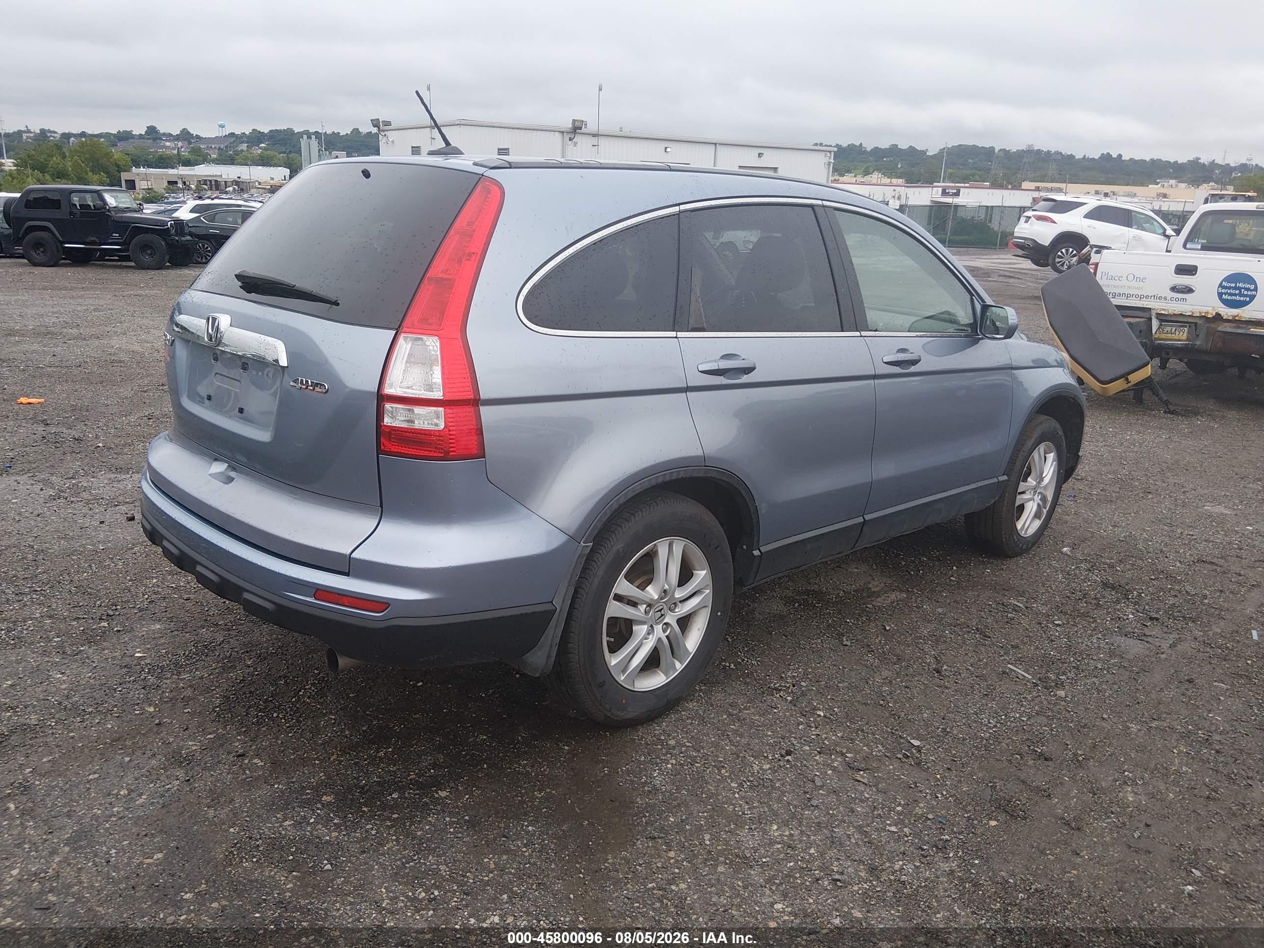 2011 Honda Cr-v Ex-l Light Blue vin: JHLRE4H74BC021682