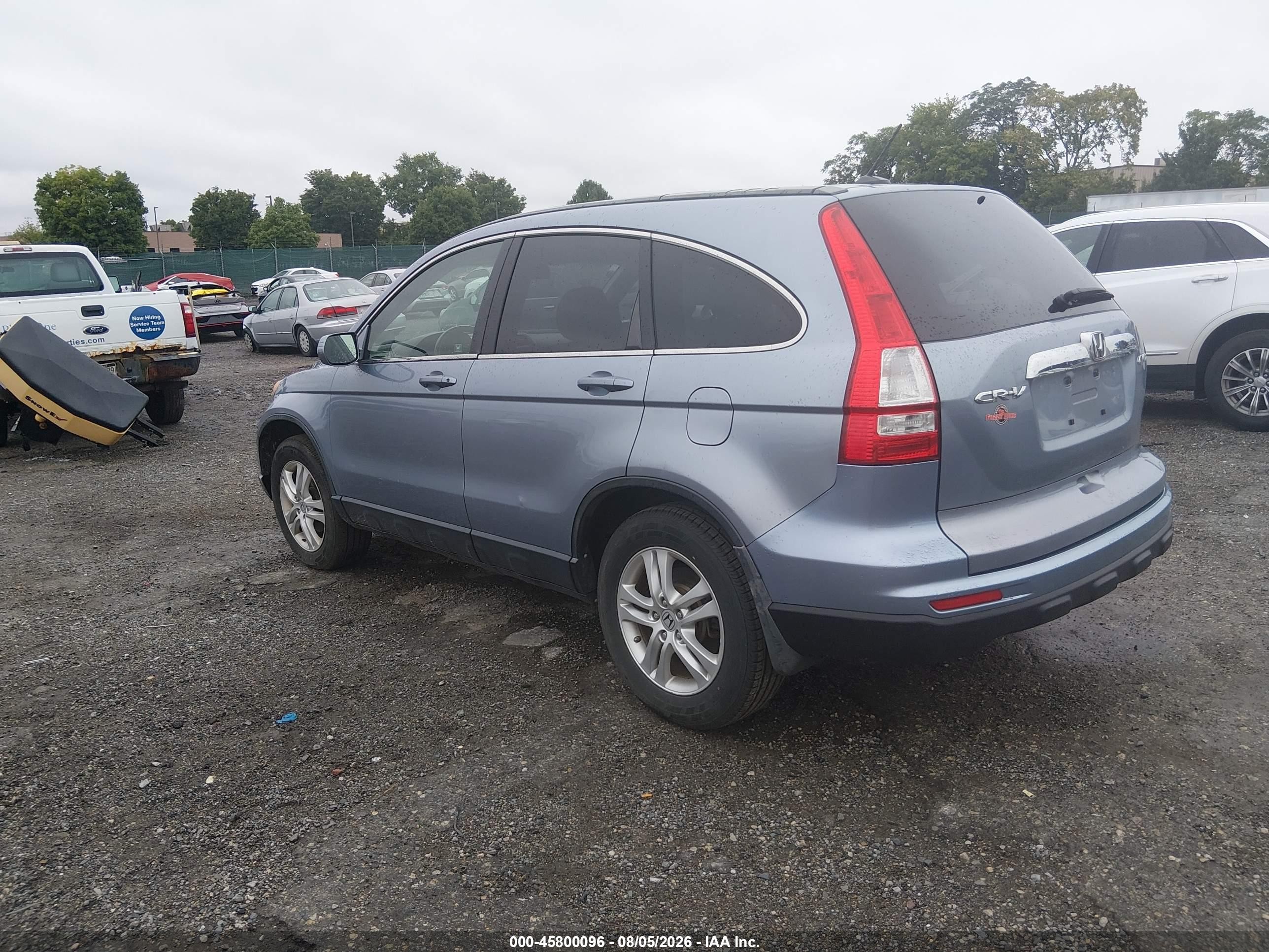 2011 Honda Cr-v Ex-l Light Blue vin: JHLRE4H74BC021682