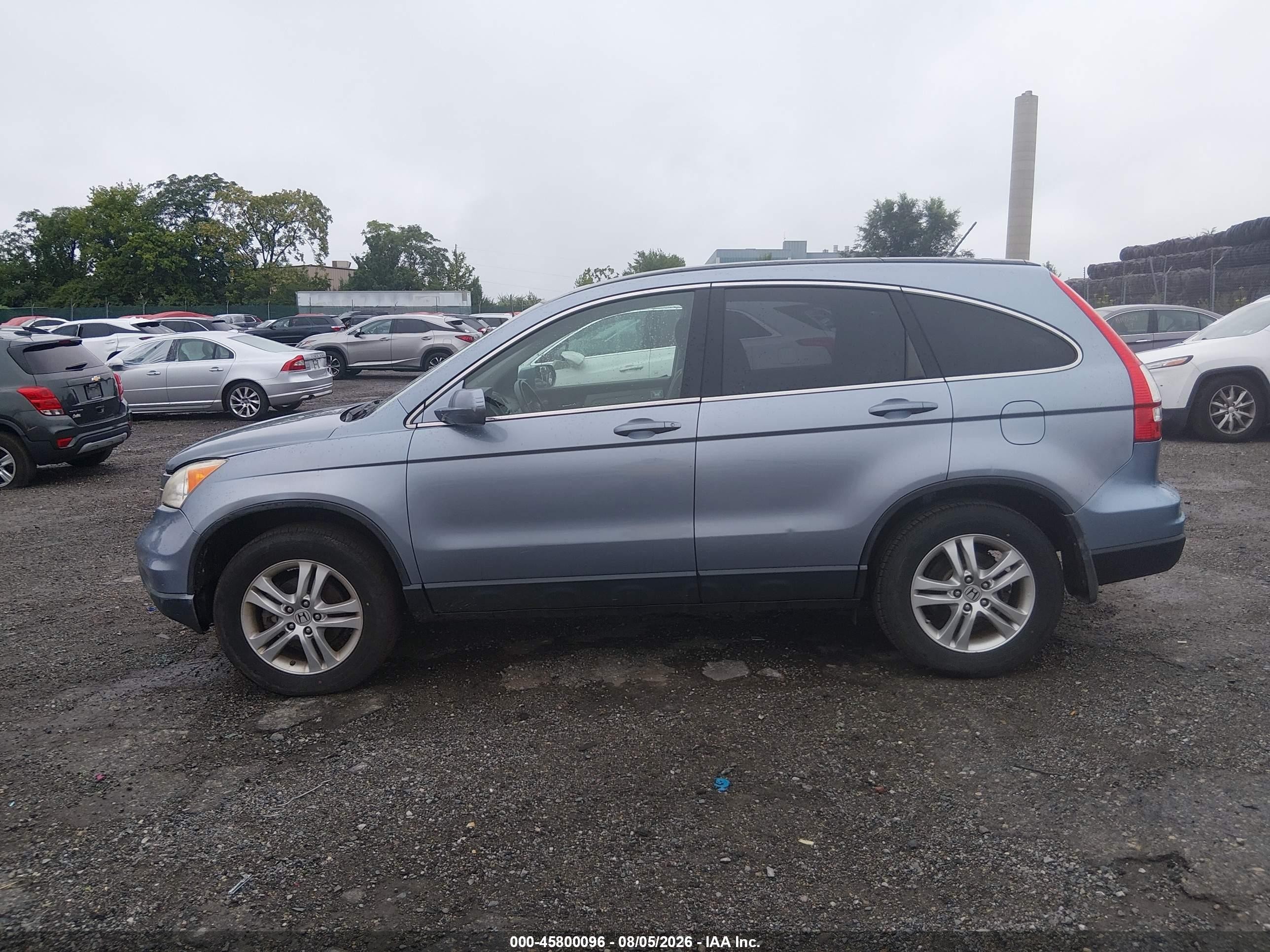 2011 Honda Cr-v Ex-l Light Blue vin: JHLRE4H74BC021682