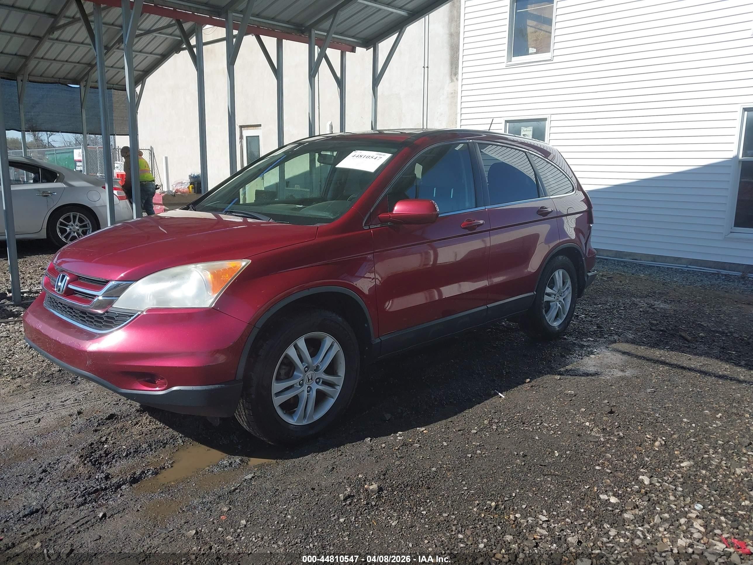 2010 Honda Cr-v Ex-l Red vin: JHLRE4H75AC014917