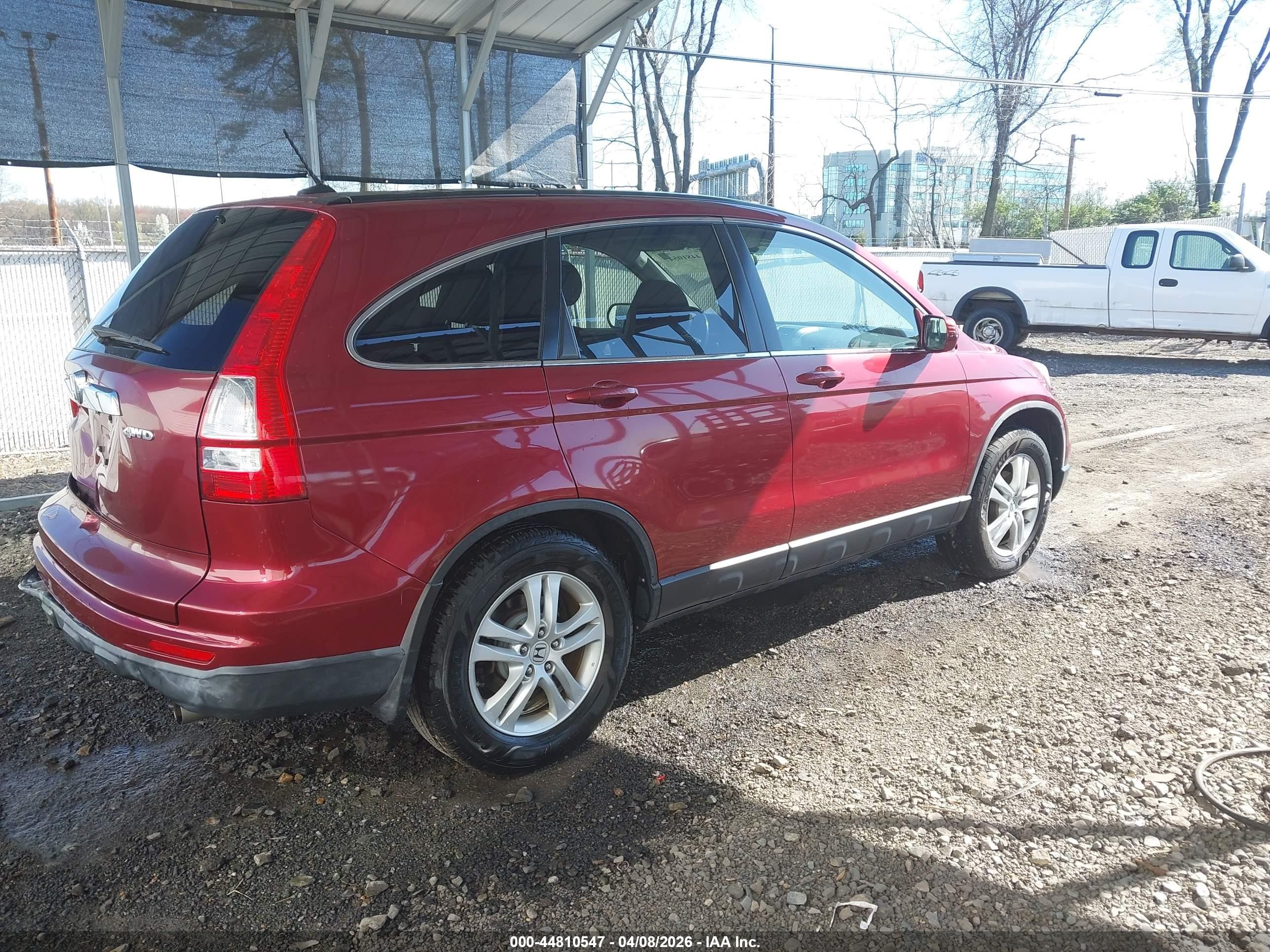 2010 Honda Cr-v Ex-l Red vin: JHLRE4H75AC014917