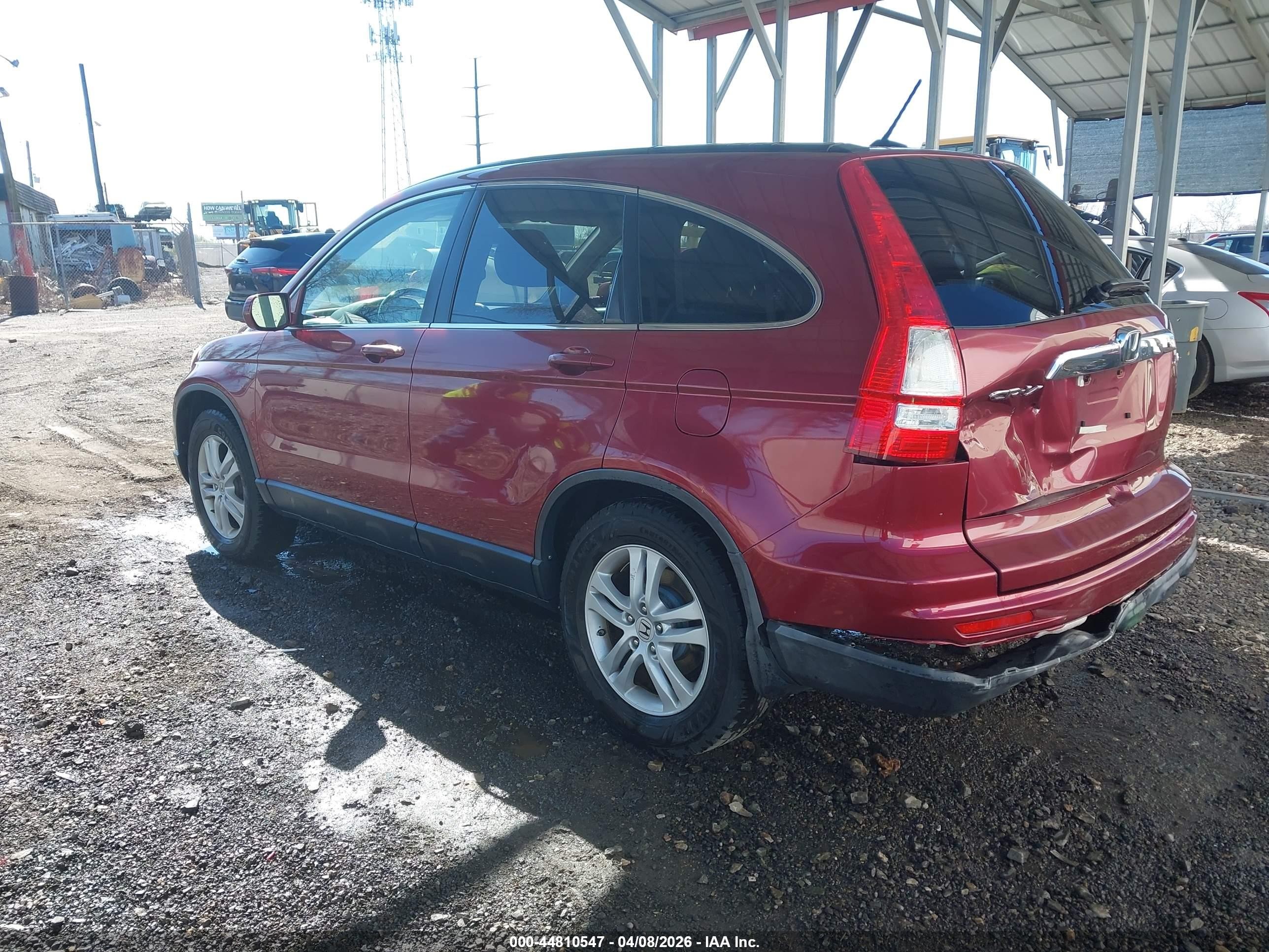 2010 Honda Cr-v Ex-l Red vin: JHLRE4H75AC014917