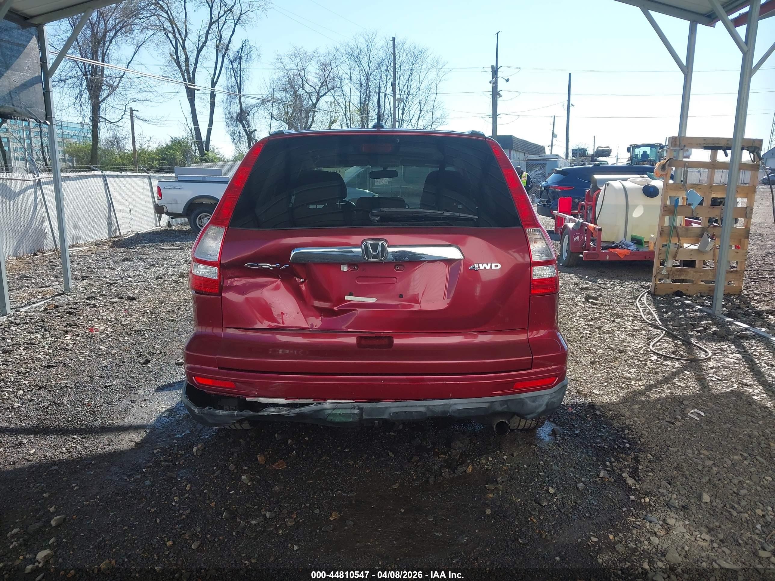 2010 Honda Cr-v Ex-l Red vin: JHLRE4H75AC014917