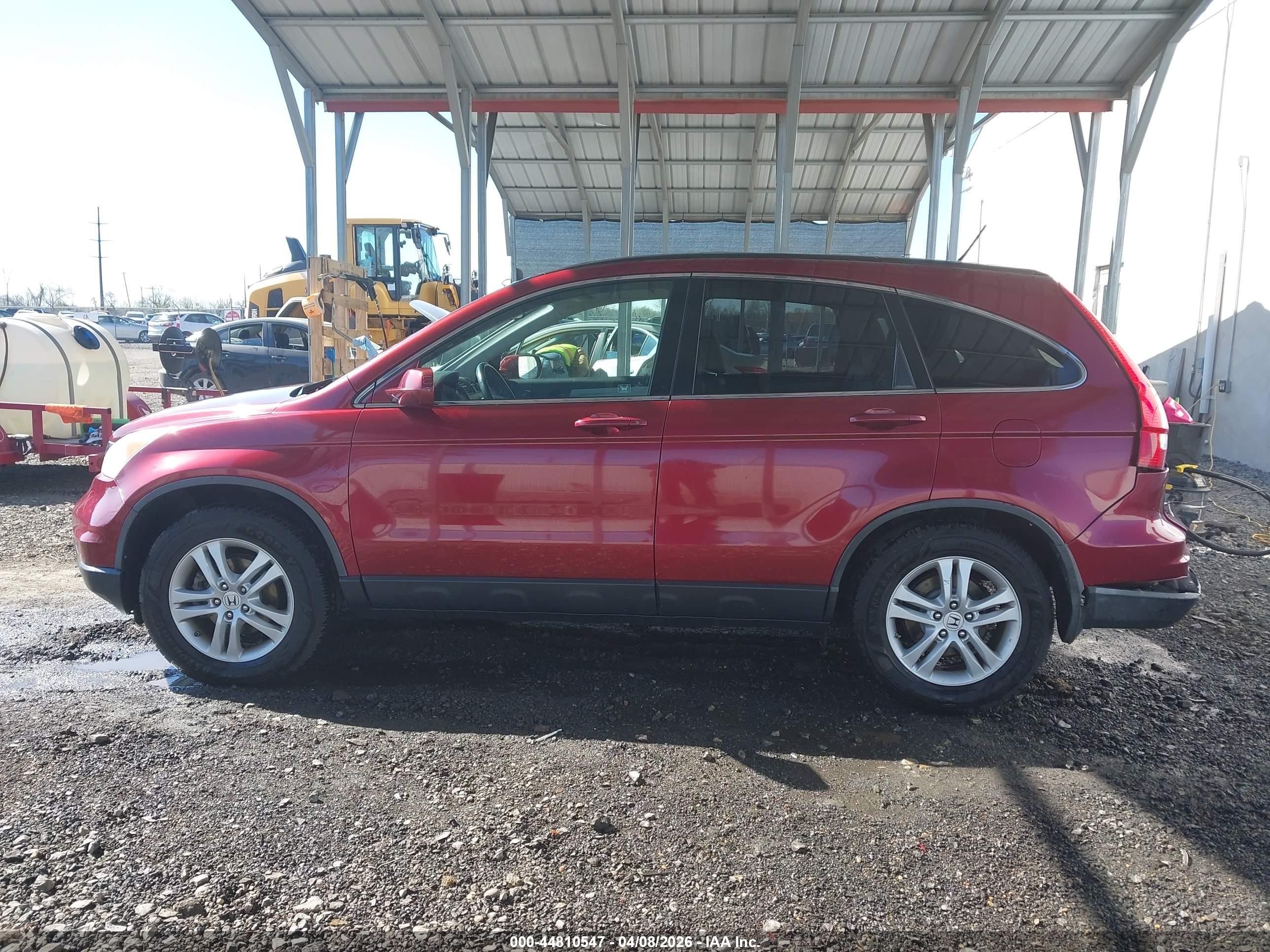 2010 Honda Cr-v Ex-l Red vin: JHLRE4H75AC014917