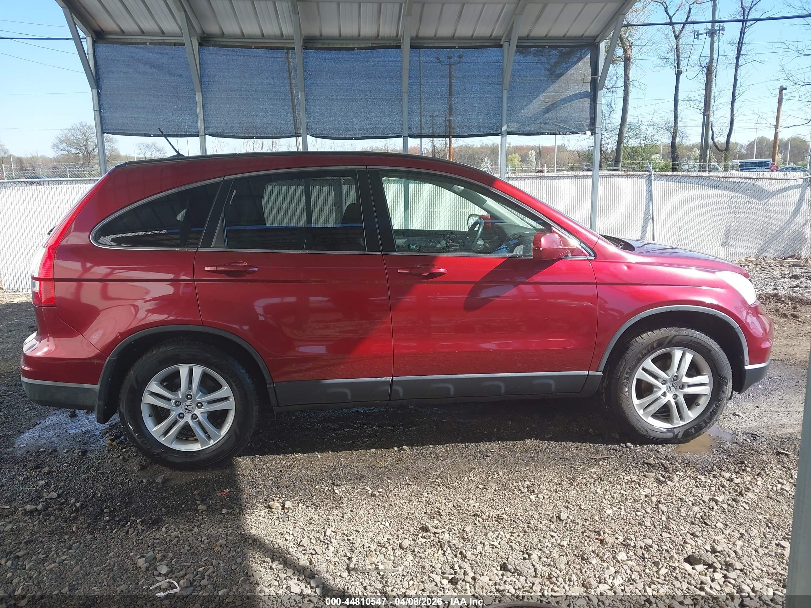 2010 Honda Cr-v Ex-l Red vin: JHLRE4H75AC014917