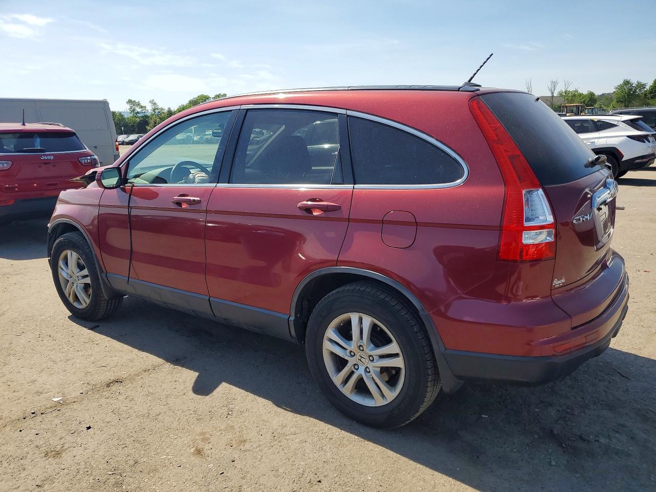 2011 Honda Cr-v Exl Burgundy vin: JHLRE4H75BC023764
