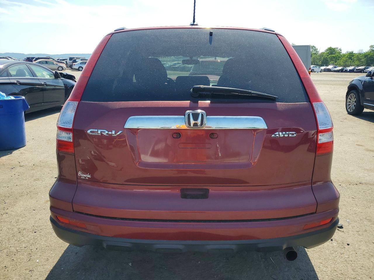 2011 Honda Cr-v Exl Burgundy vin: JHLRE4H75BC023764