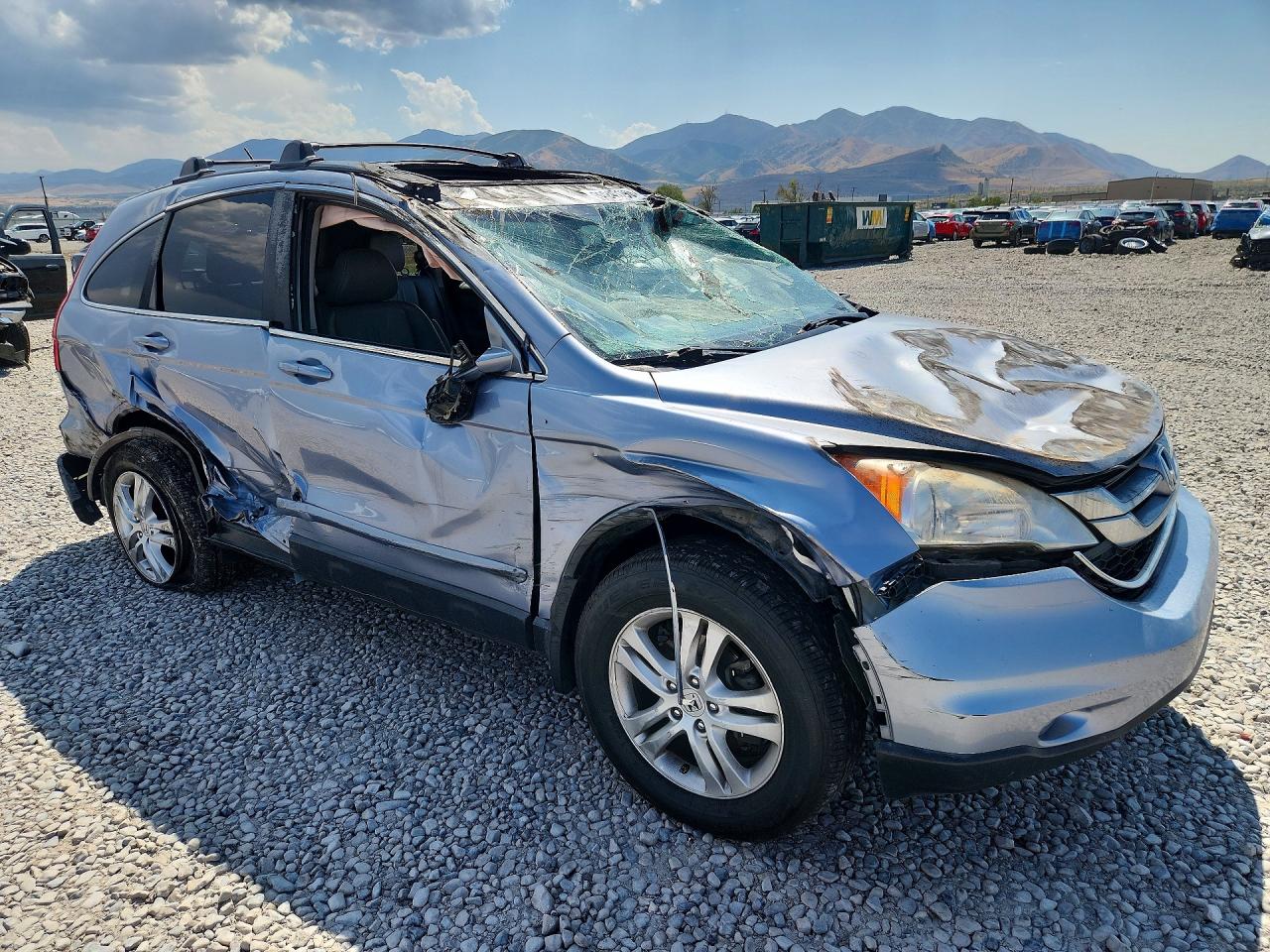 2010 Honda Cr-v Exl Blue vin: JHLRE4H76AC006020