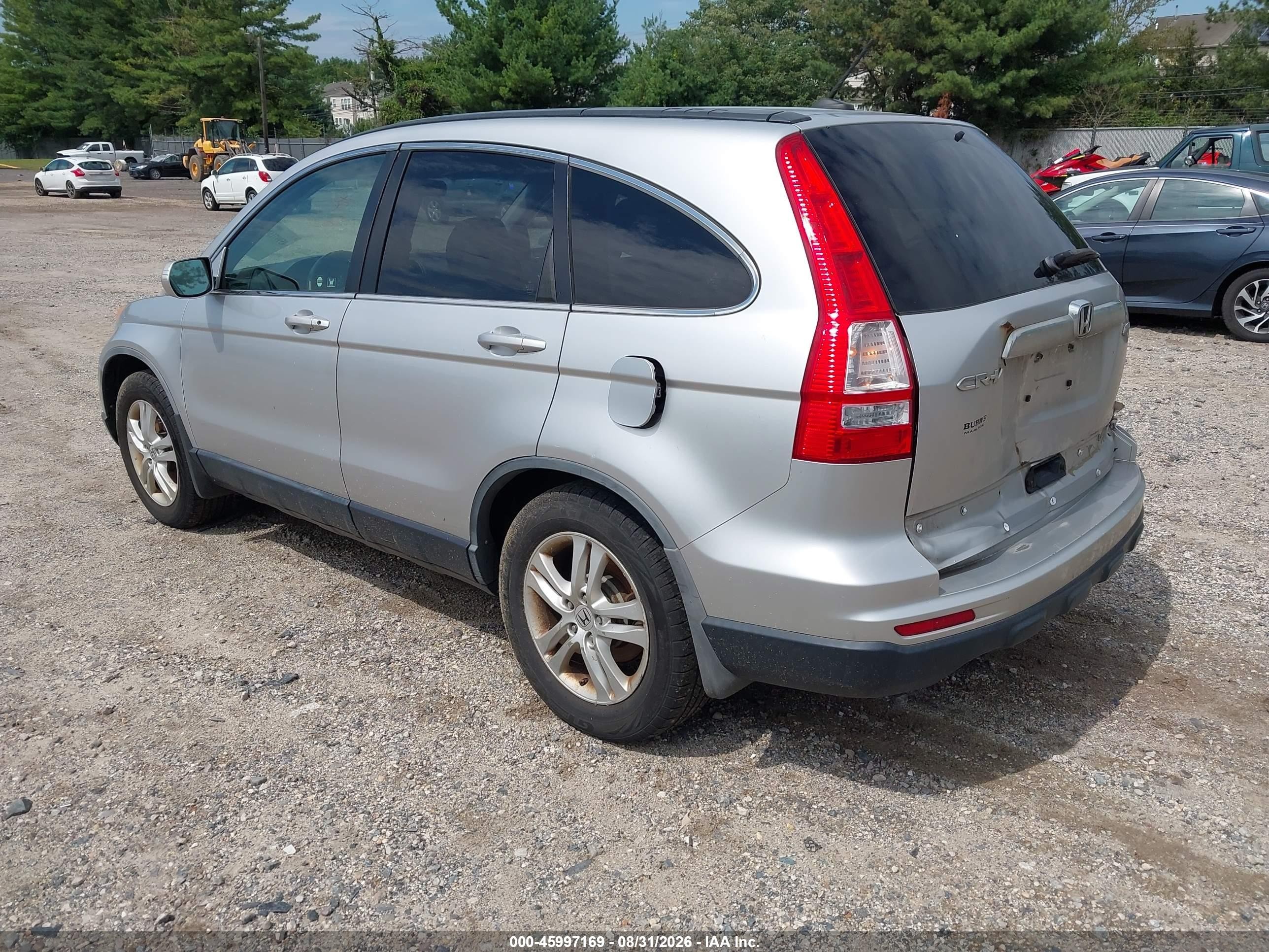 2010 Honda Cr-v Ex-l Silver vin: JHLRE4H76AC012299