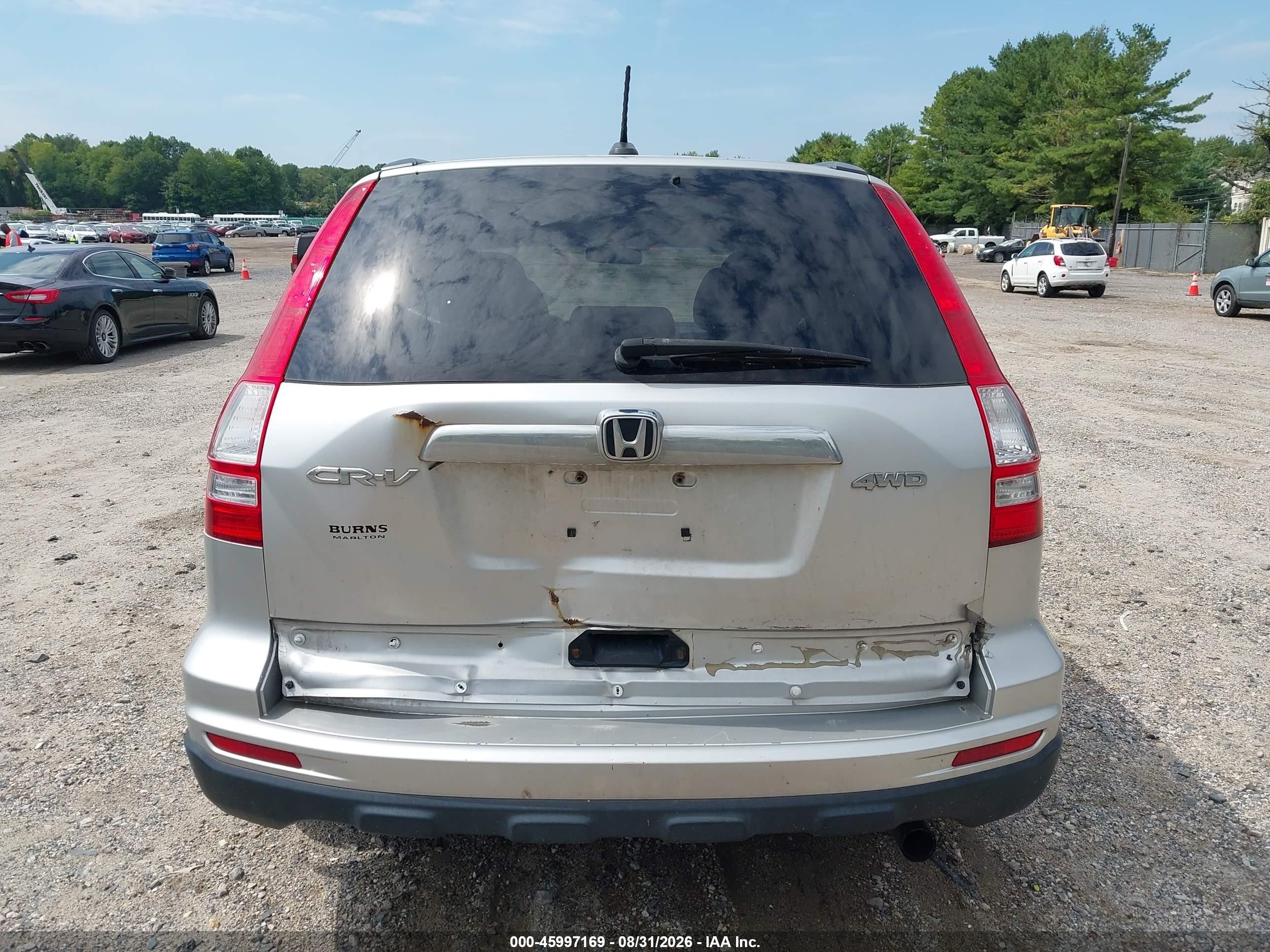 2010 Honda Cr-v Ex-l Silver vin: JHLRE4H76AC012299