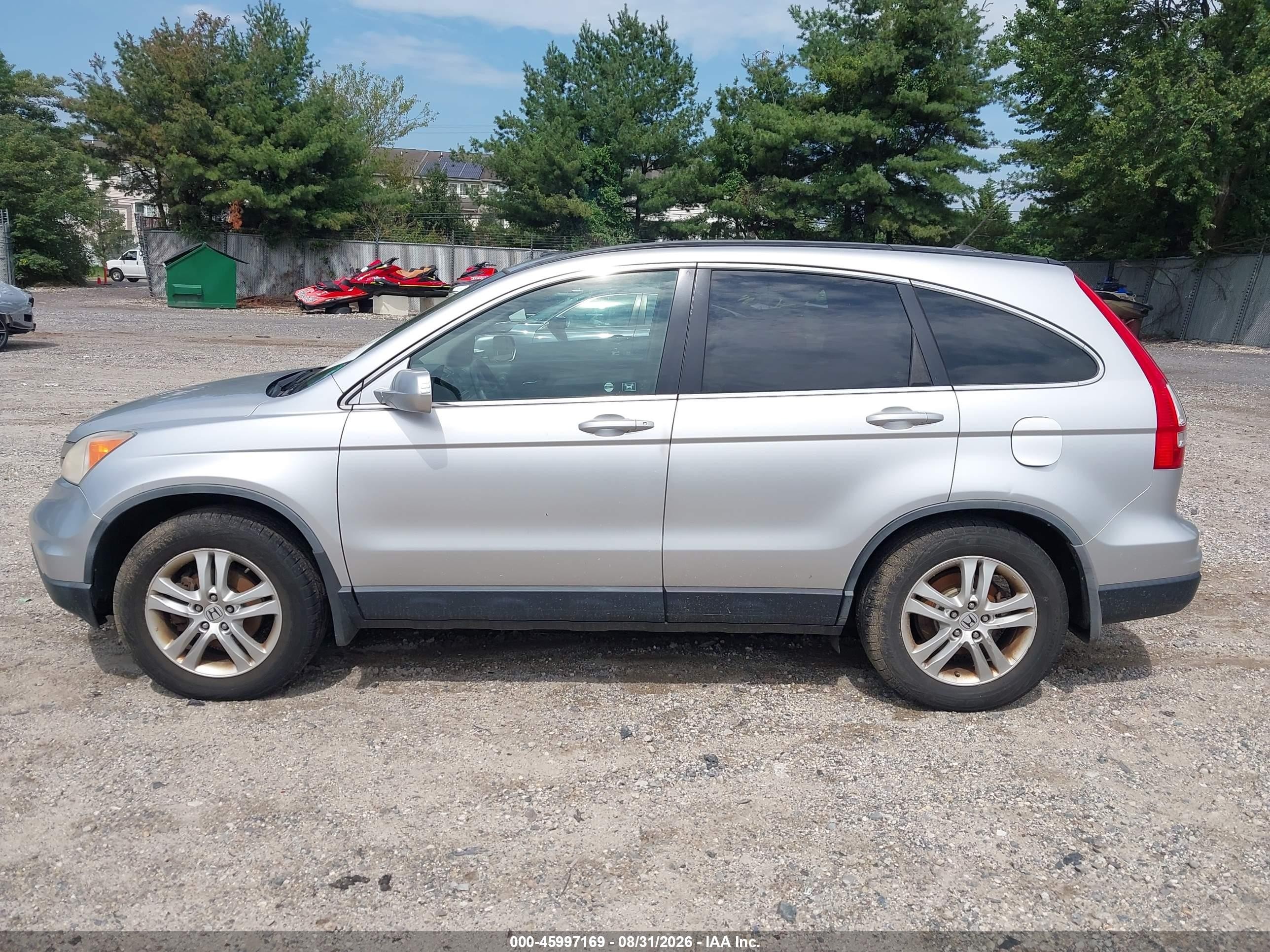 2010 Honda Cr-v Ex-l Silver vin: JHLRE4H76AC012299
