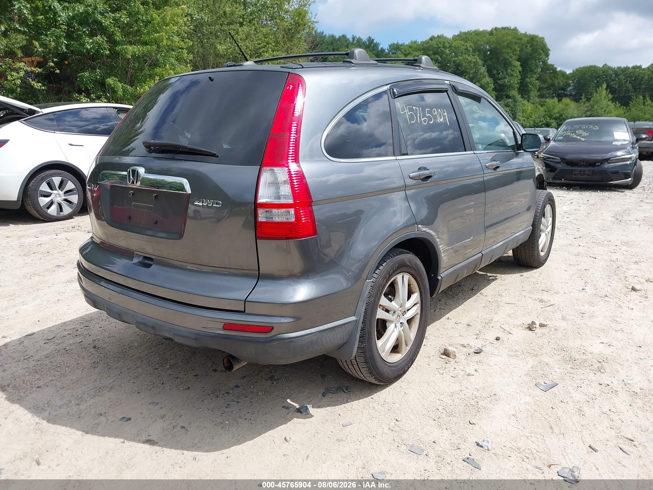 2011 Honda Cr-v Ex-l Gray vin: JHLRE4H76BC010652