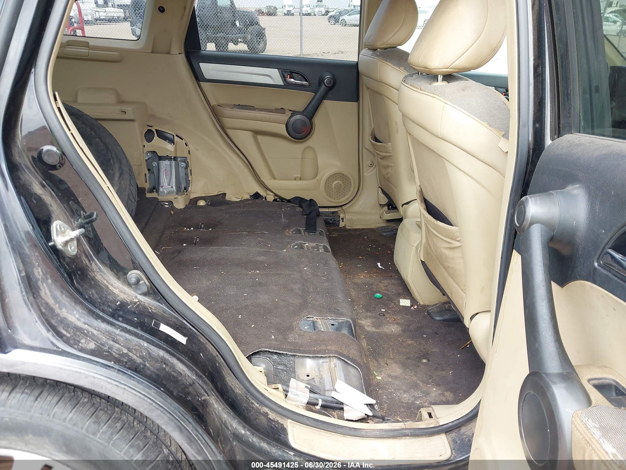 2010 Honda Cr-v Ex-l Black vin: JHLRE4H77AC012800