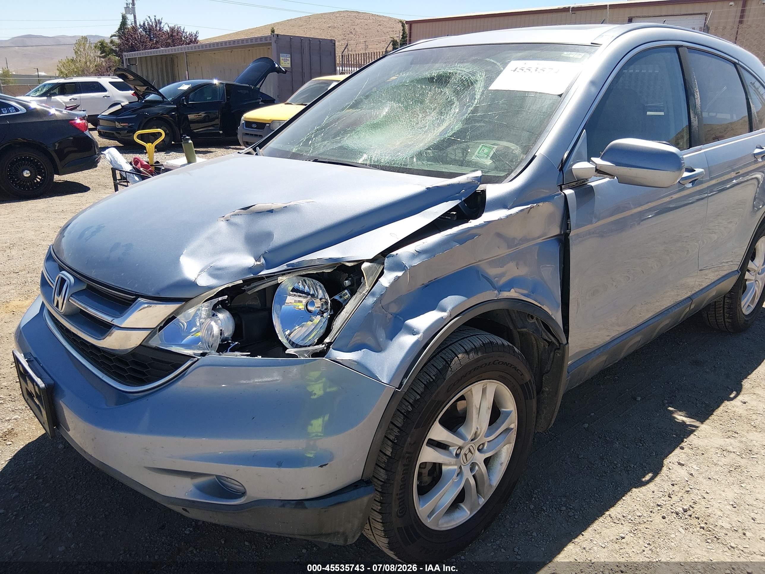 2011 Honda Cr-v Ex-l Синий vin: JHLRE4H77BC010384
