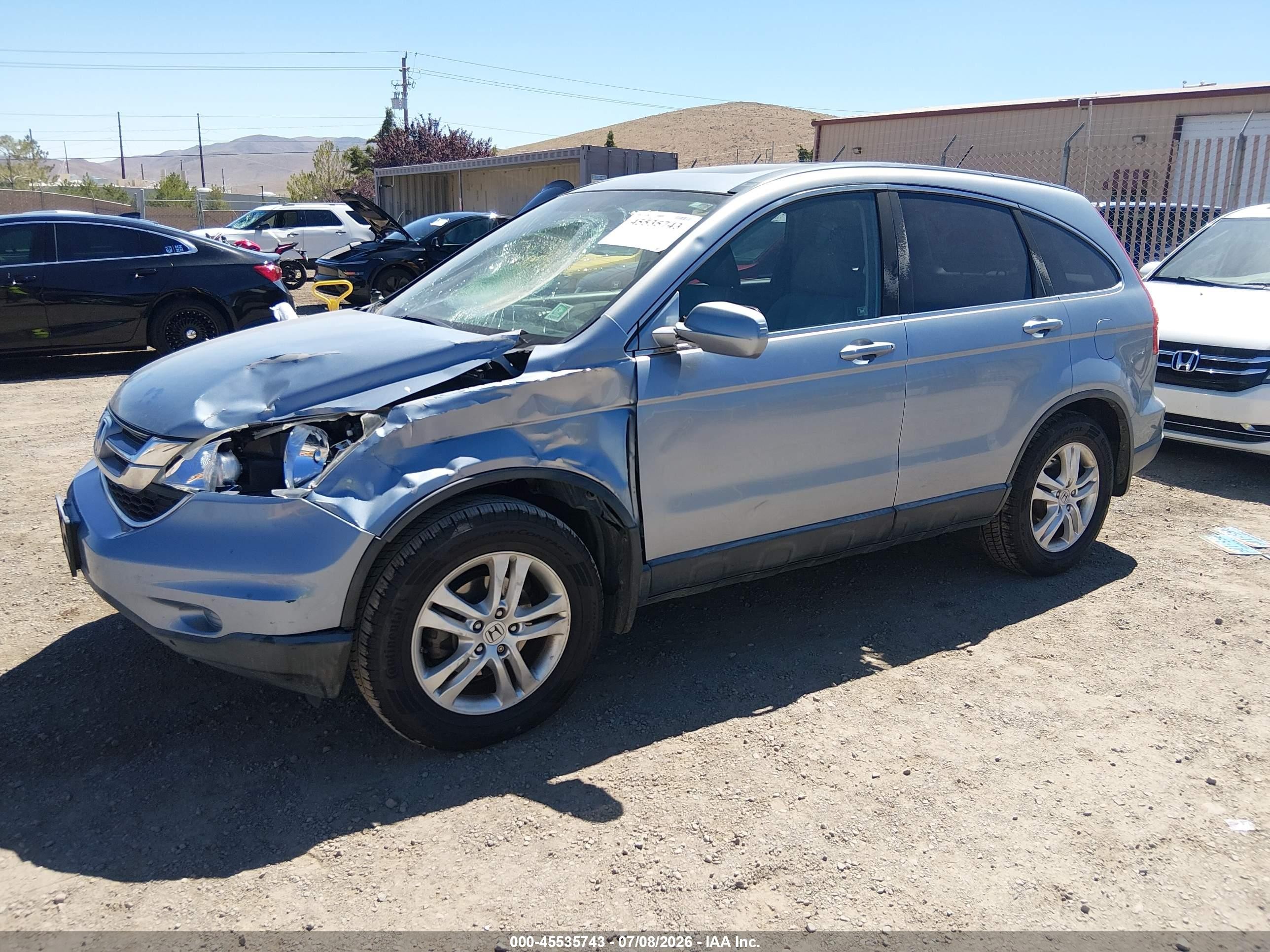 2011 Honda Cr-v Ex-l Синий vin: JHLRE4H77BC010384