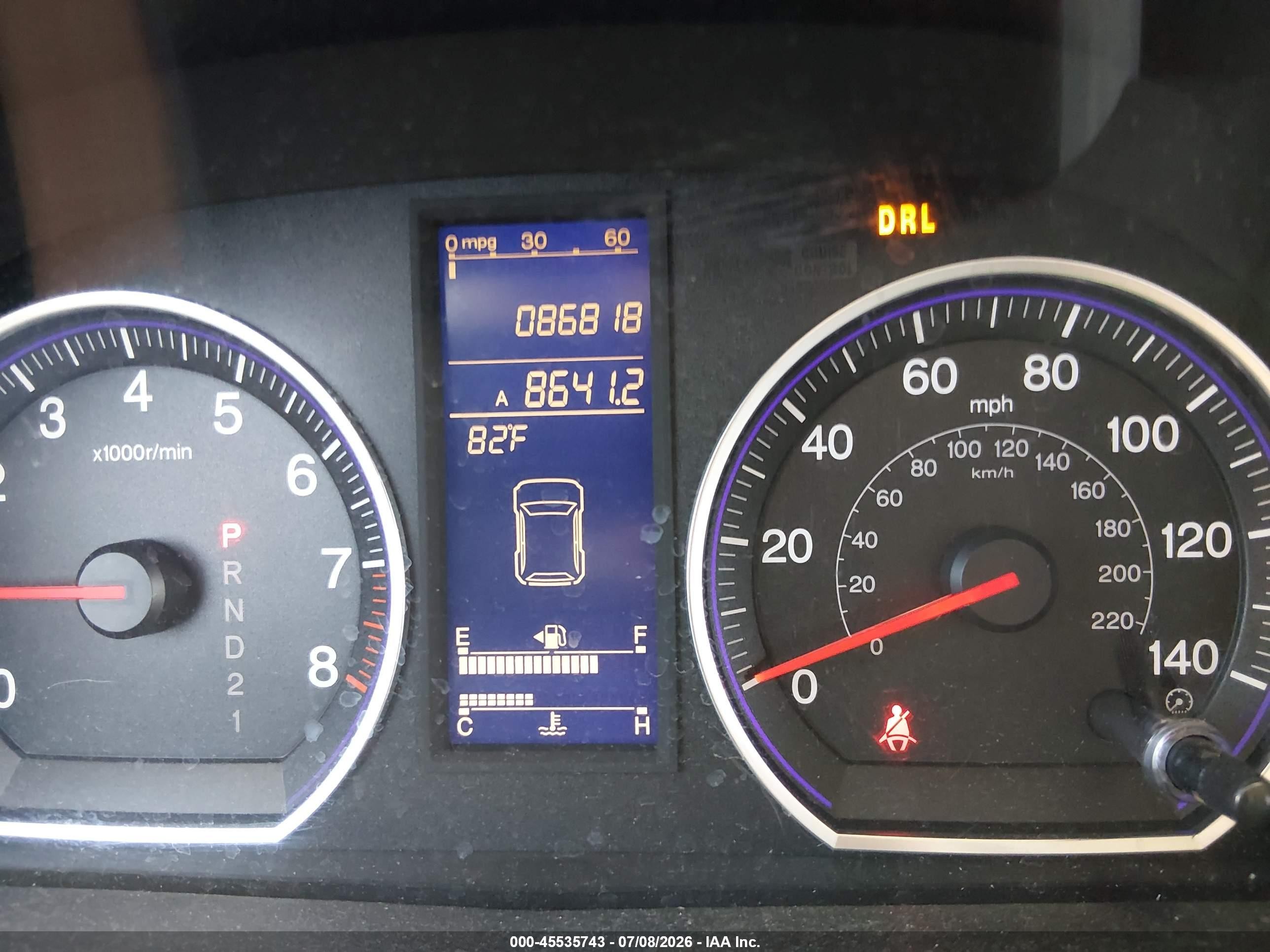 2011 Honda Cr-v Ex-l Синий vin: JHLRE4H77BC010384
