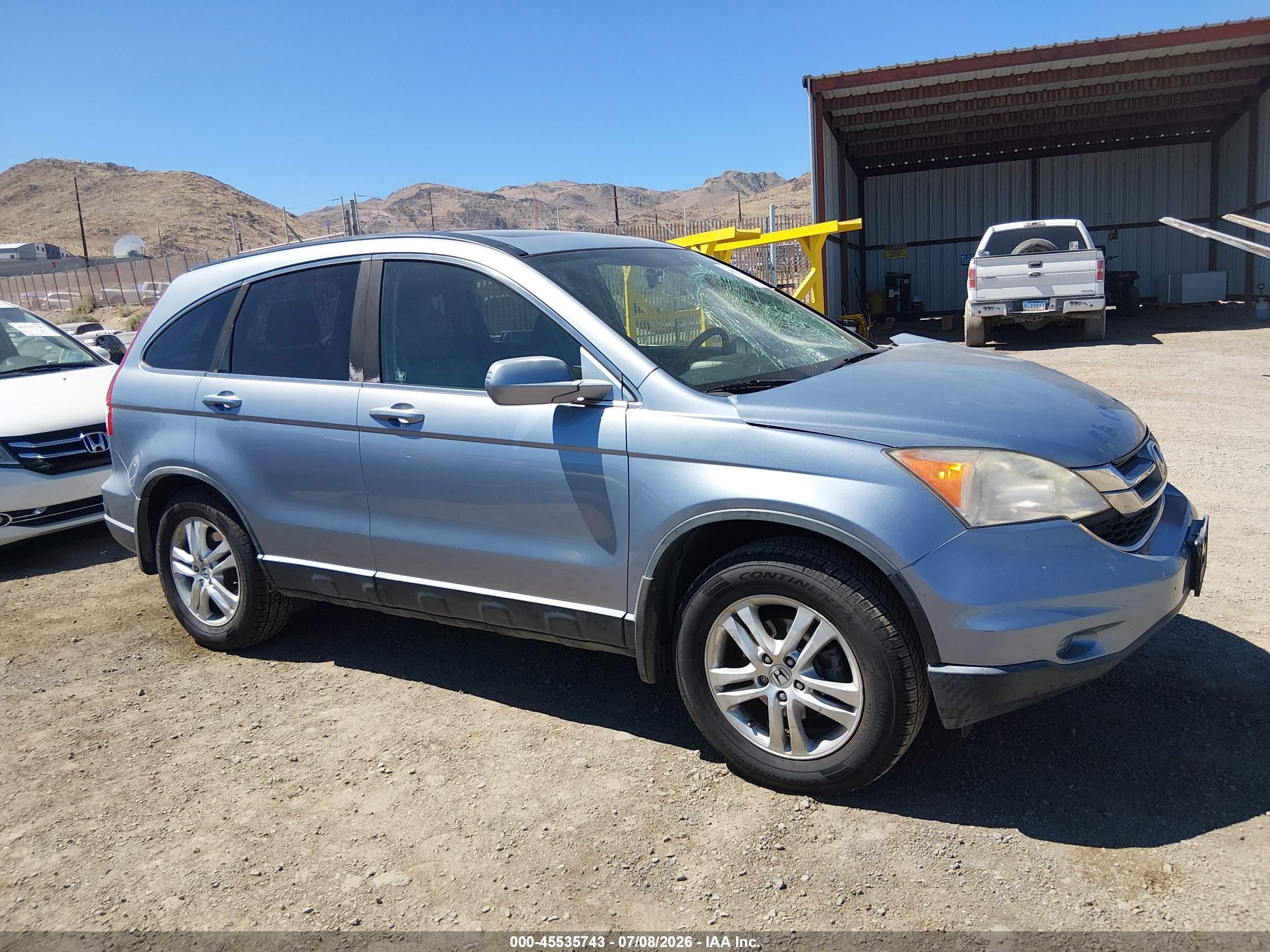 2011 Honda Cr-v Ex-l Синий vin: JHLRE4H77BC010384