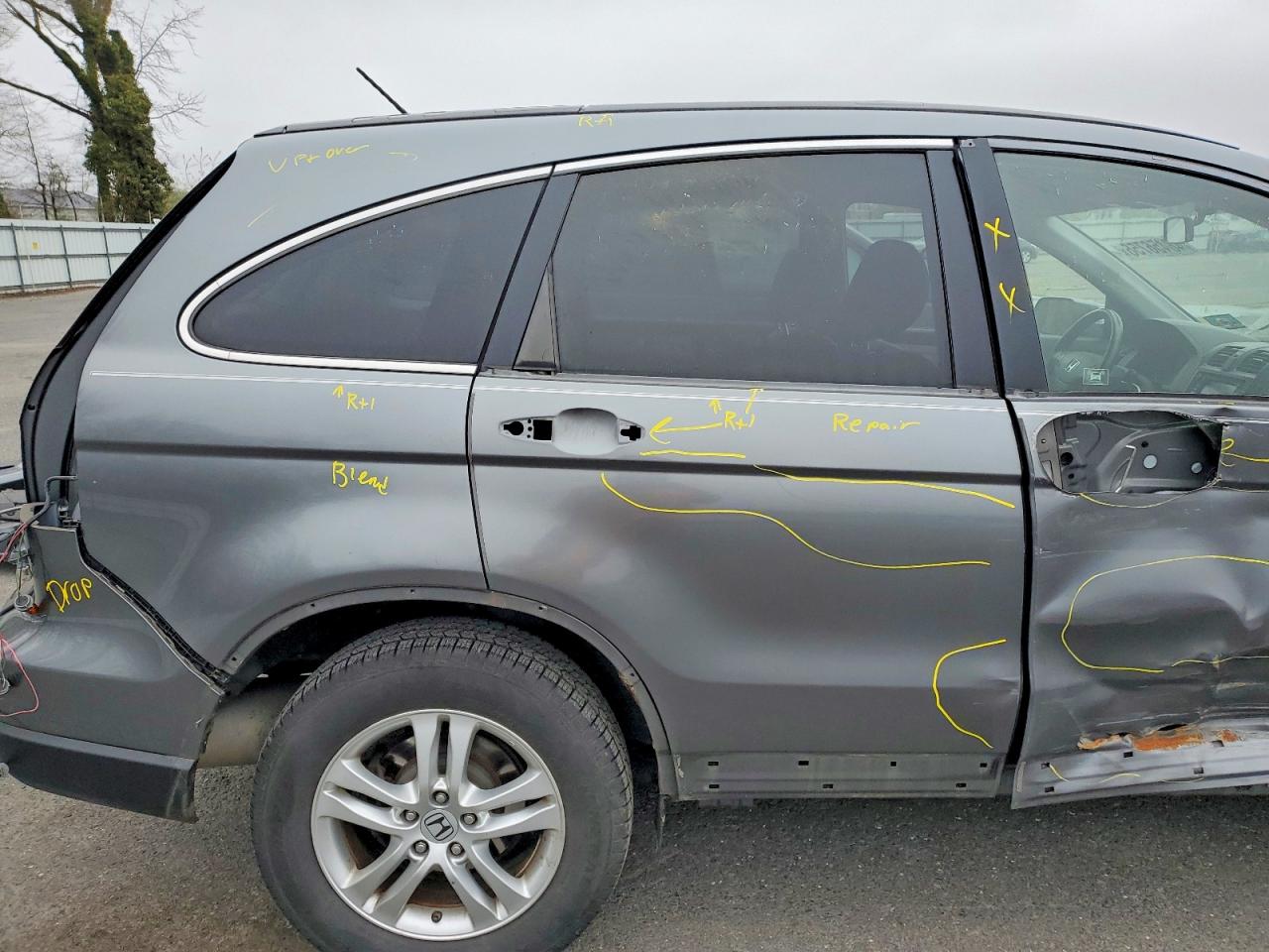 2011 Honda Cr-v Exl Gray vin: JHLRE4H77BC010854