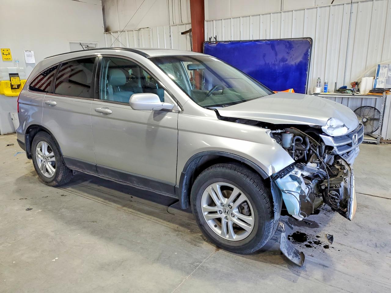 2011 Honda Cr-v Exl Silver vin: JHLRE4H77BC016038