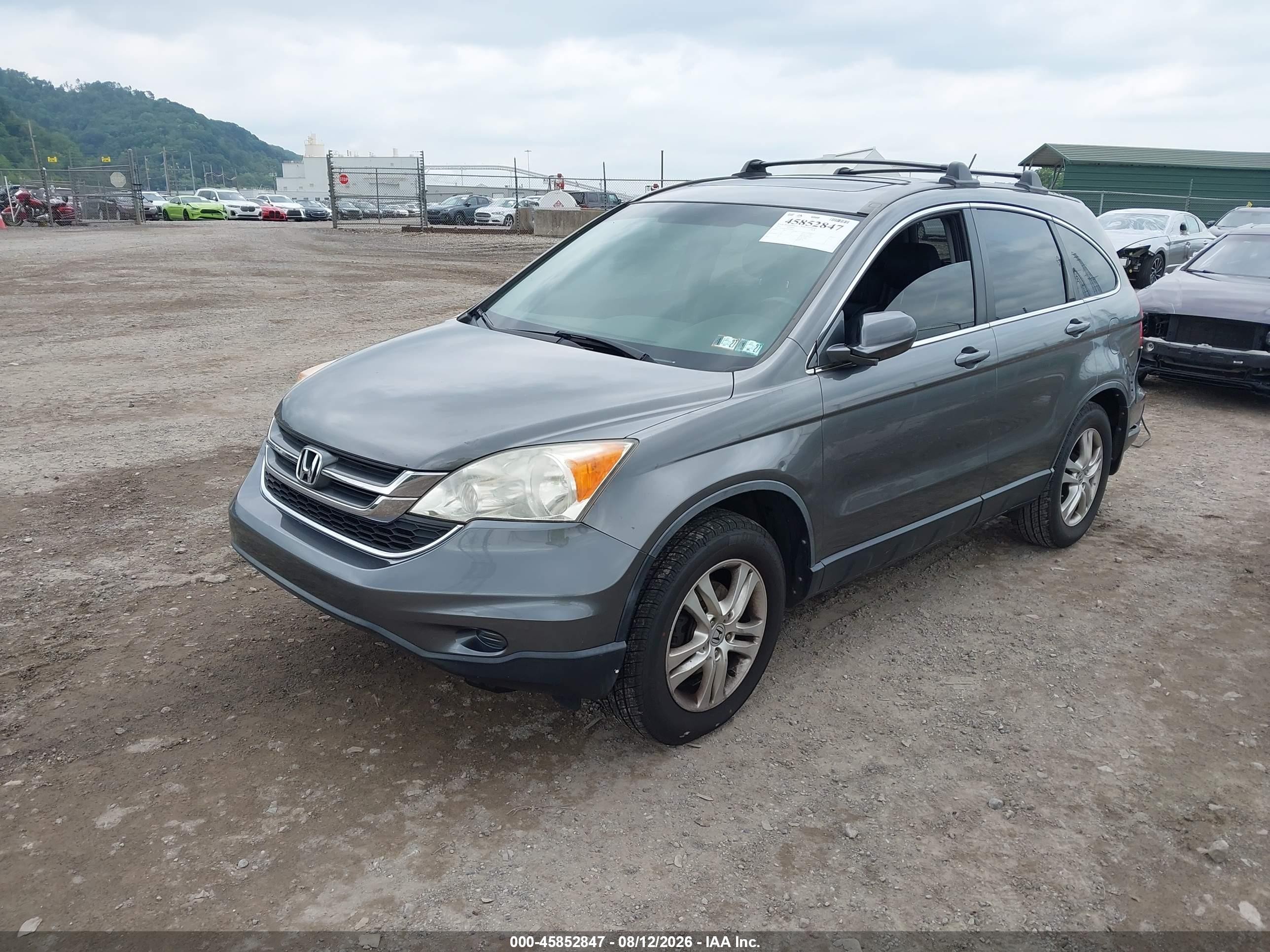 2011 Honda Cr-v Ex-l Gray vin: JHLRE4H77BC020462