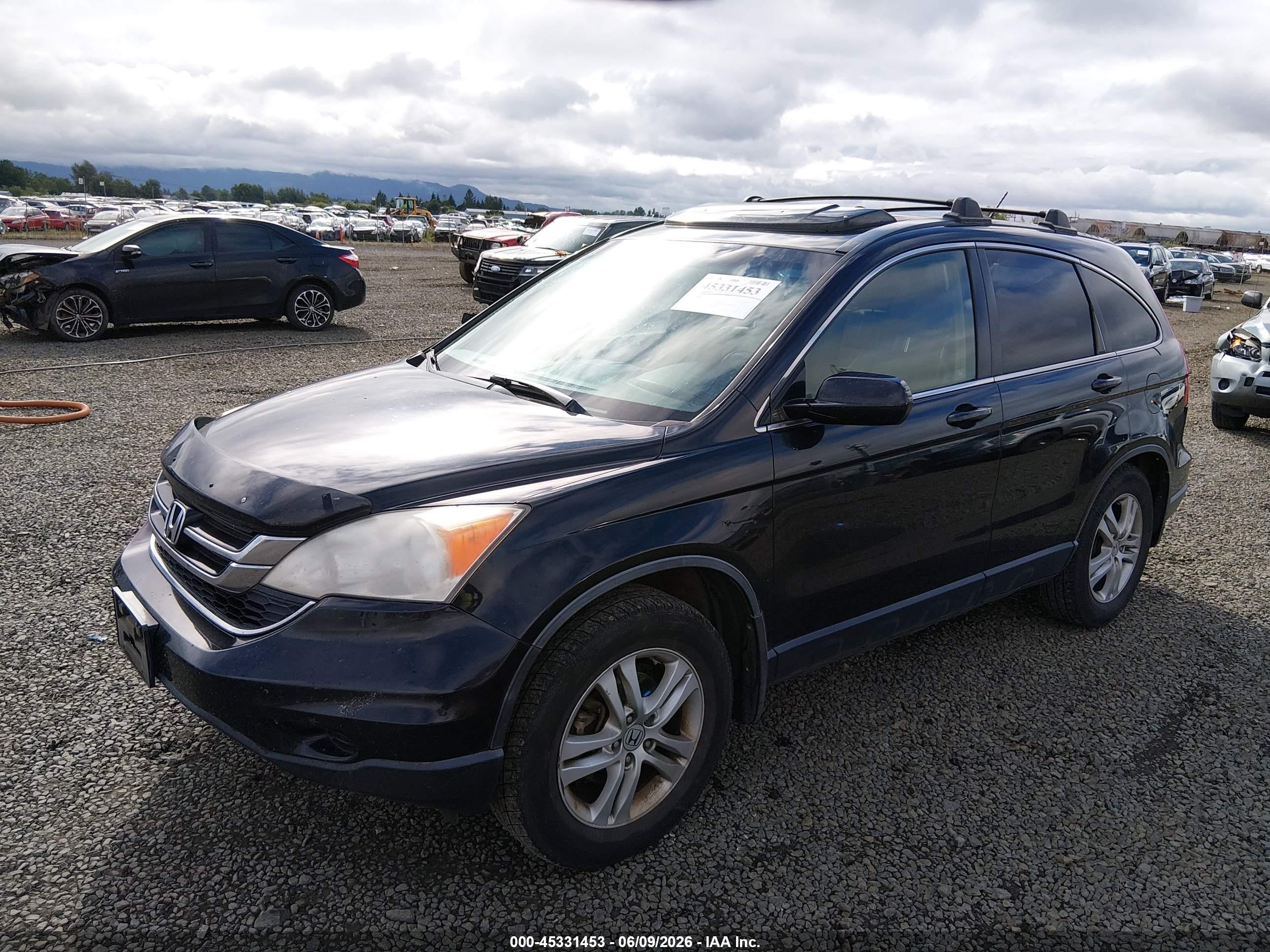 2010 Honda Cr-v Ex-l Черный vin: JHLRE4H78AC000994
