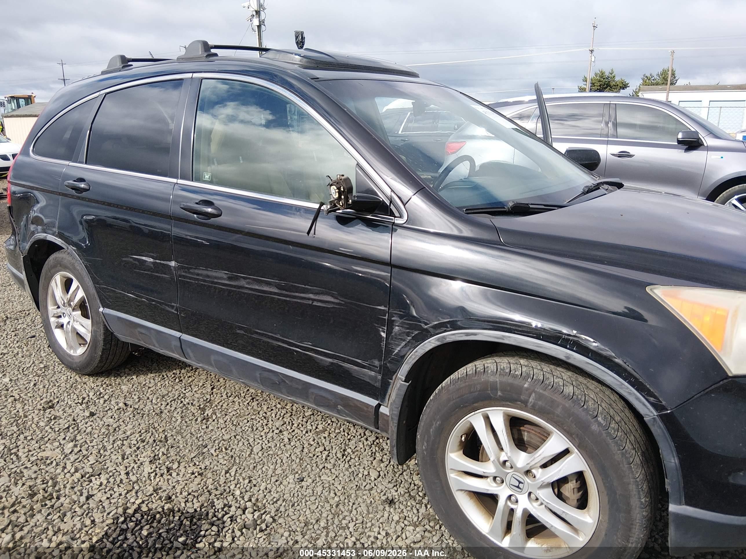 2010 Honda Cr-v Ex-l Черный vin: JHLRE4H78AC000994