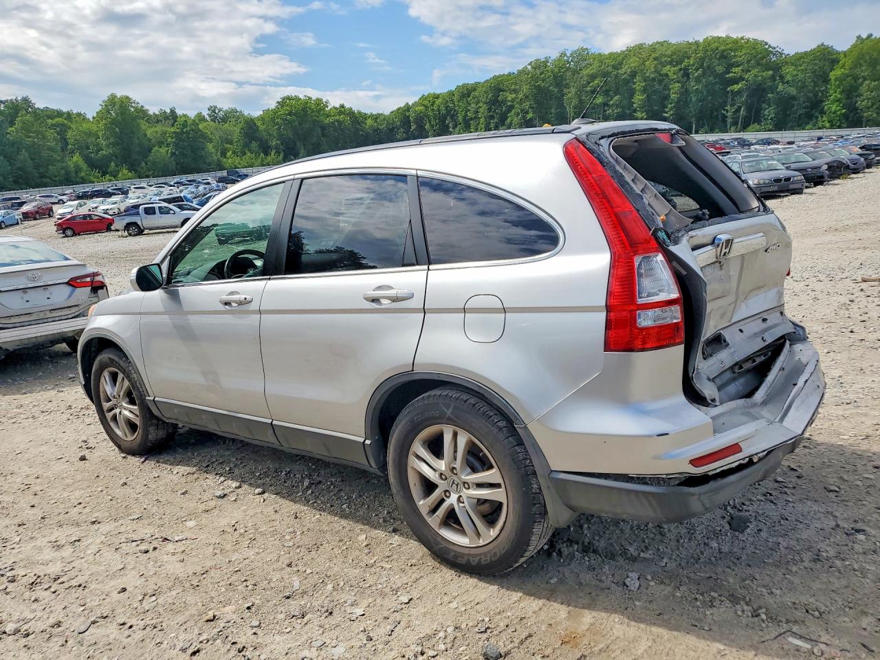 2010 Honda Cr-v Exl Silver vin: JHLRE4H78AC007928