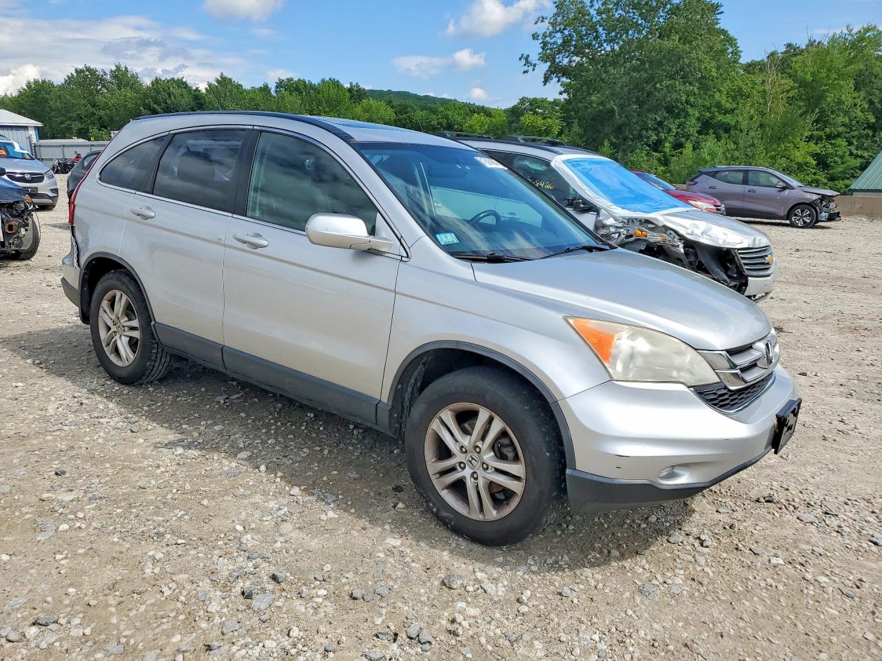 2010 Honda Cr-v Exl Silver vin: JHLRE4H78AC007928