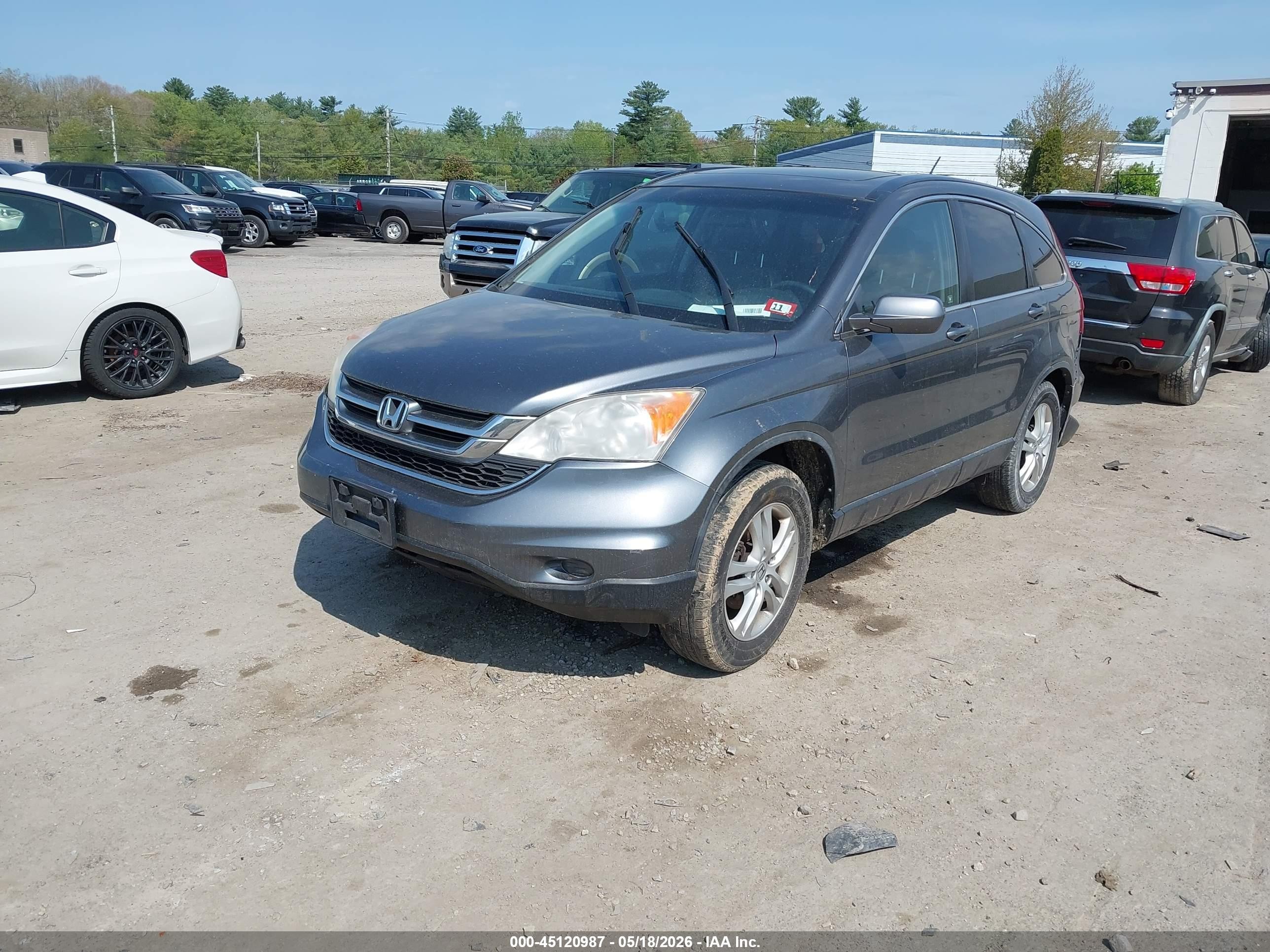 2010 Honda Cr-v Ex-l Gray vin: JHLRE4H78AC015883