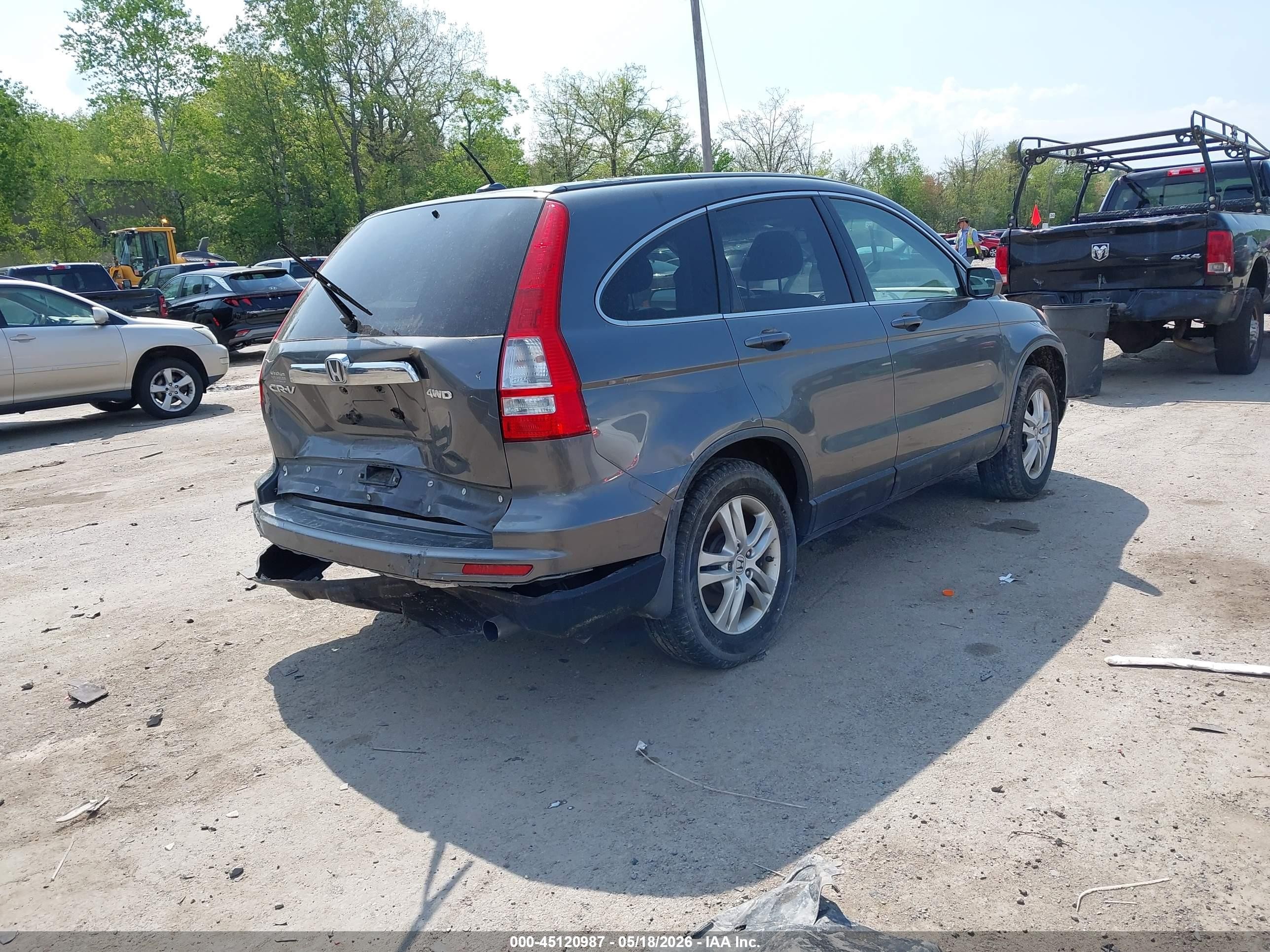 2010 Honda Cr-v Ex-l Gray vin: JHLRE4H78AC015883