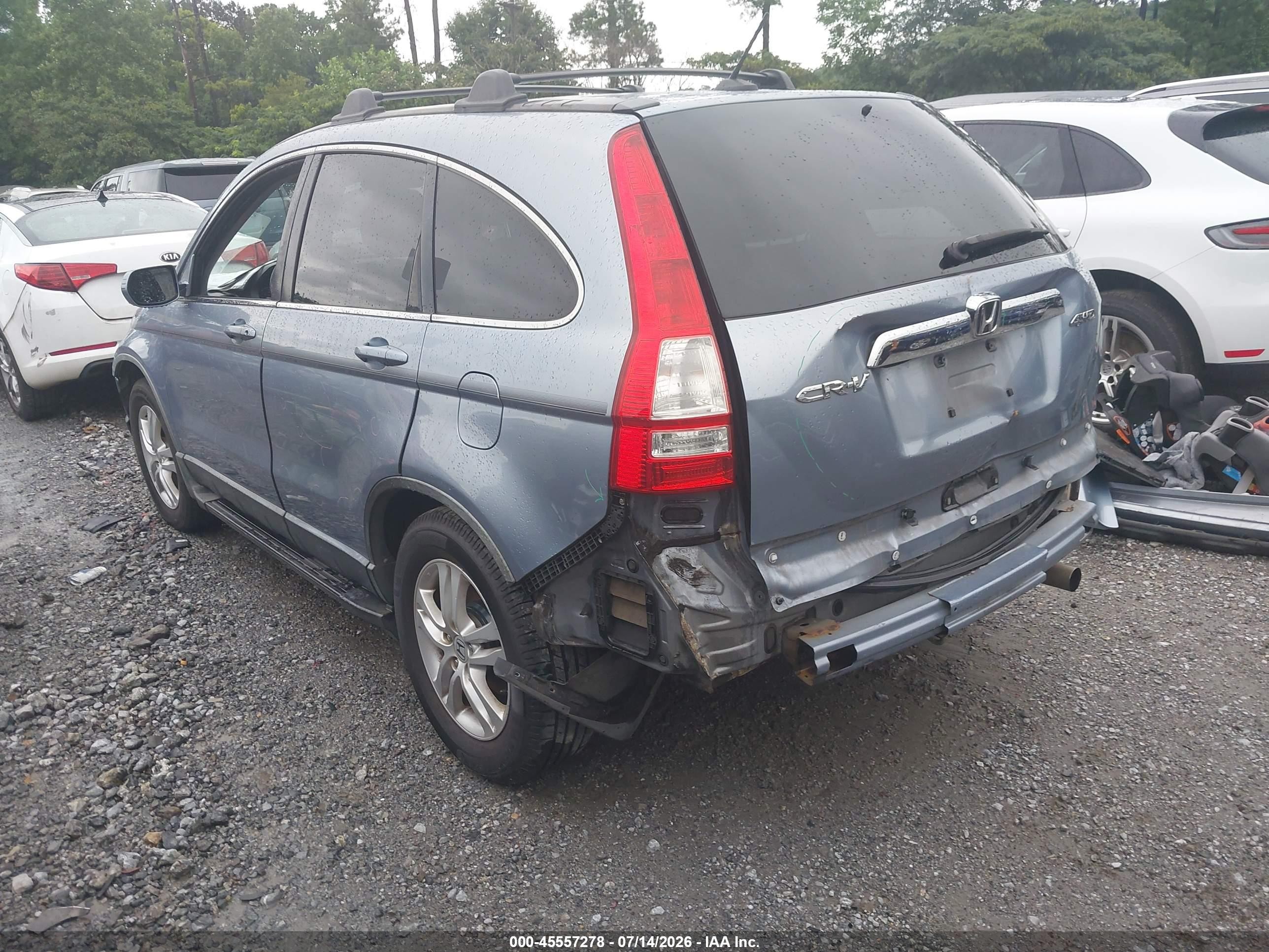2011 Honda Cr-v Ex-l Light Blue vin: JHLRE4H78BC000740