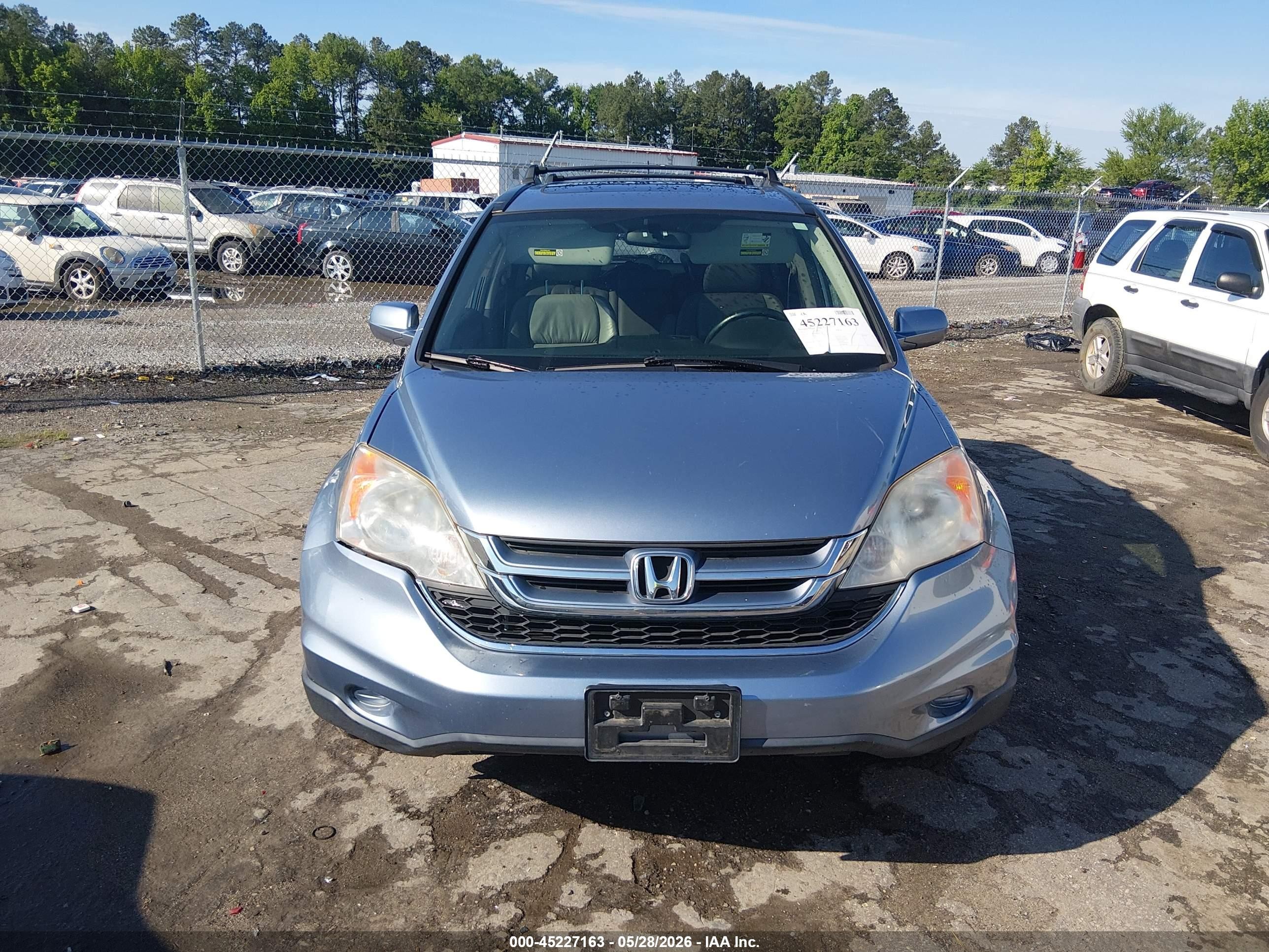 2011 Honda Cr-v Ex-l Blue vin: JHLRE4H78BC007168