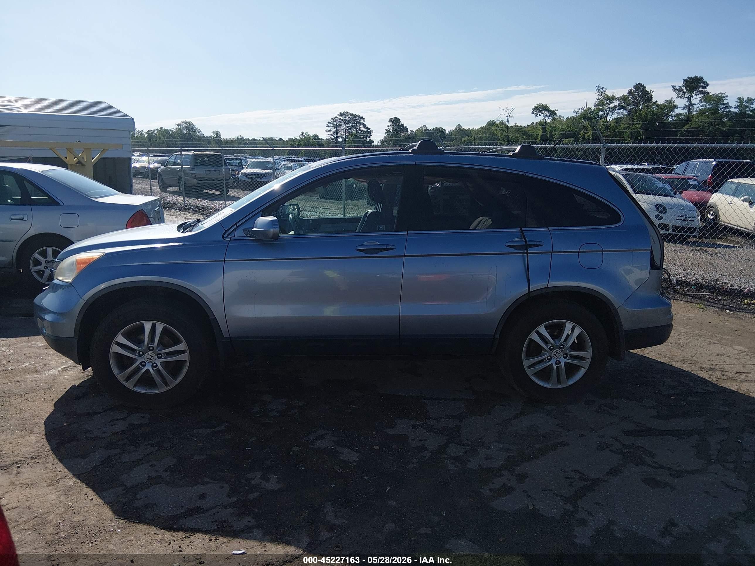 2011 Honda Cr-v Ex-l Blue vin: JHLRE4H78BC007168