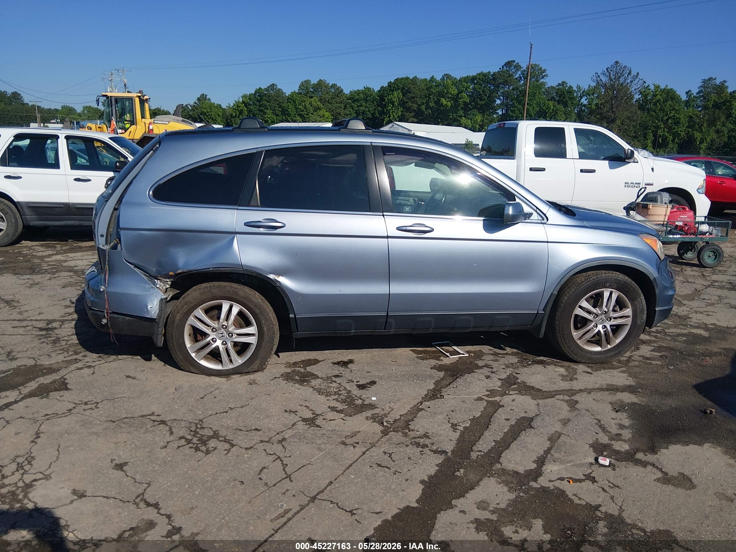 2011 Honda Cr-v Ex-l Blue vin: JHLRE4H78BC007168