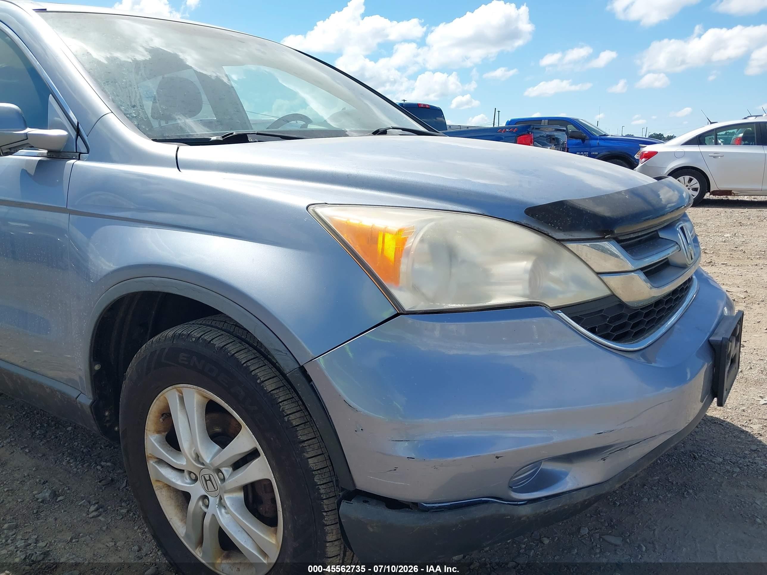 2011 Honda Cr-v Ex-l Blue vin: JHLRE4H78BC012256