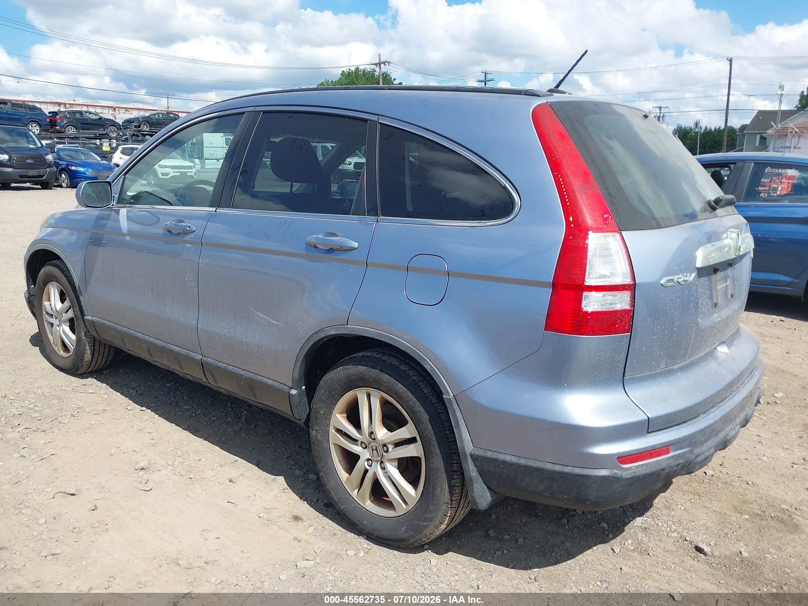 2011 Honda Cr-v Ex-l Blue vin: JHLRE4H78BC012256