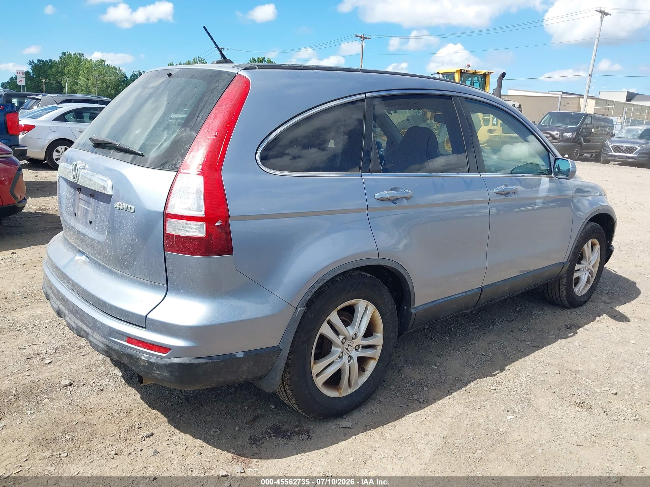 2011 Honda Cr-v Ex-l Blue vin: JHLRE4H78BC012256
