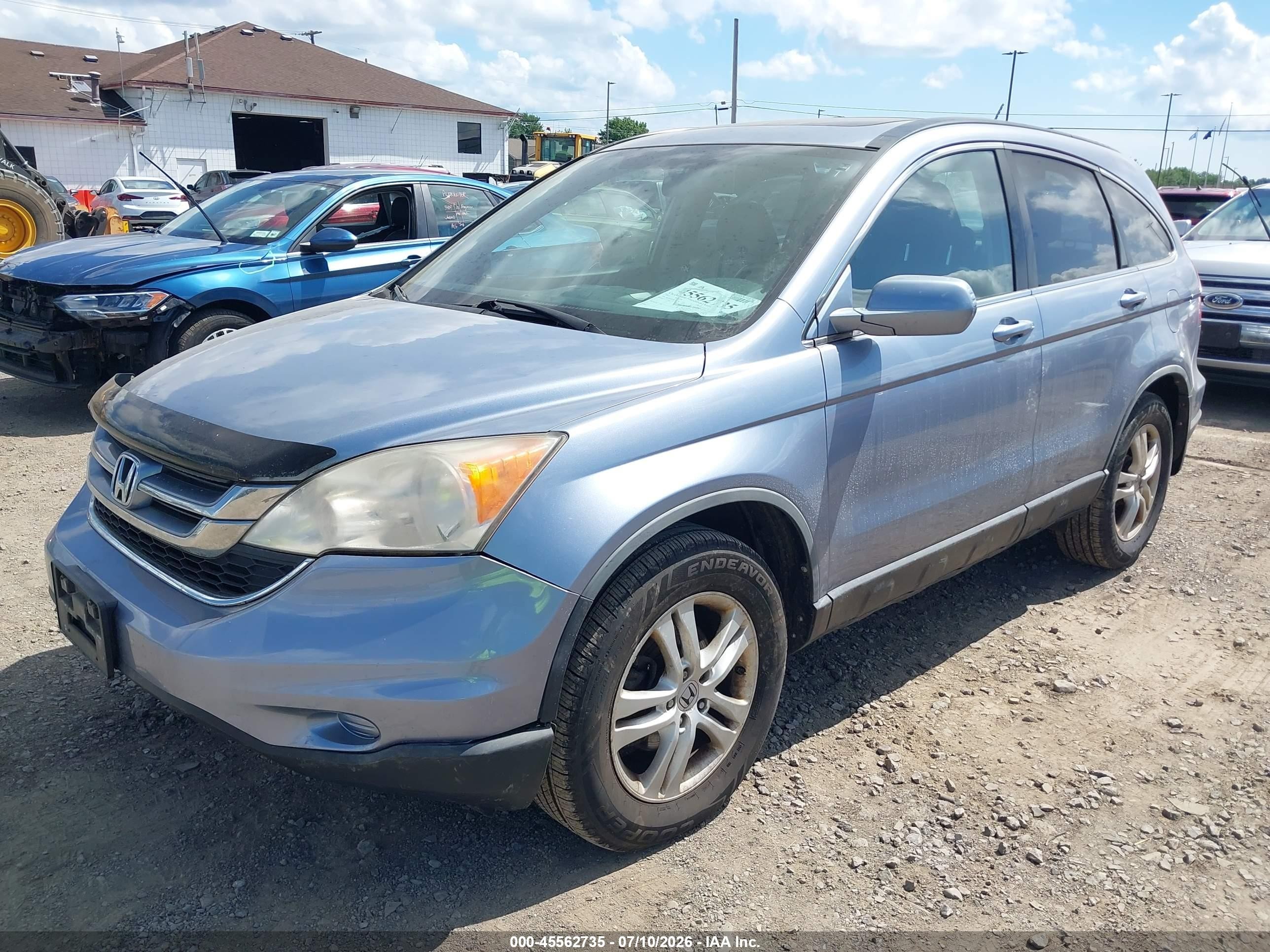 2011 Honda Cr-v Ex-l Blue vin: JHLRE4H78BC012256