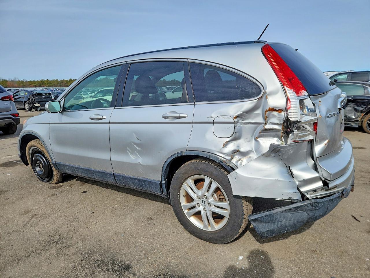 2011 Honda Cr-v Exl Silver vin: JHLRE4H78BC016131