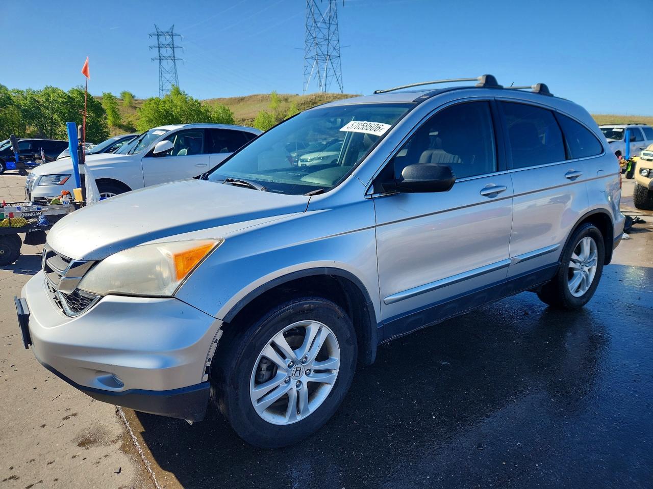 2010 Honda Cr-v Exl Silver vin: JHLRE4H79AC002799