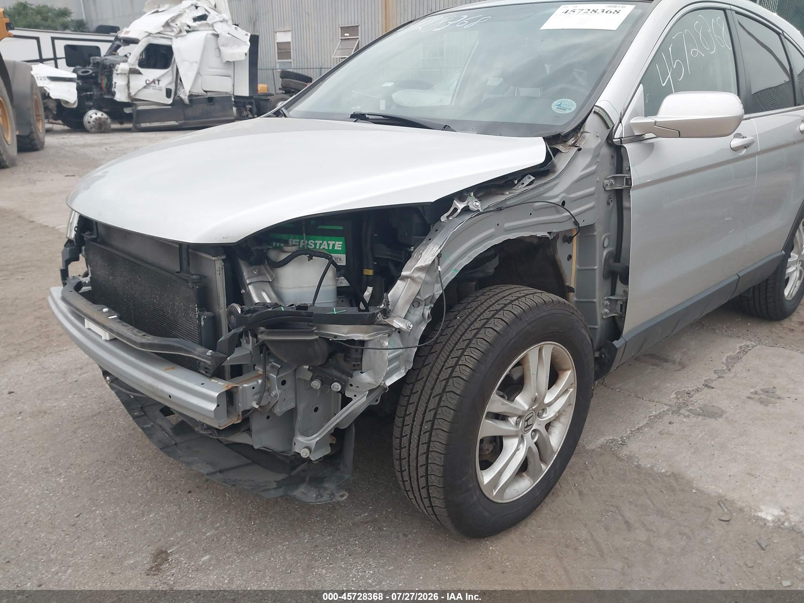 2010 Honda Cr-v Ex-l Silver vin: JHLRE4H79AC009669