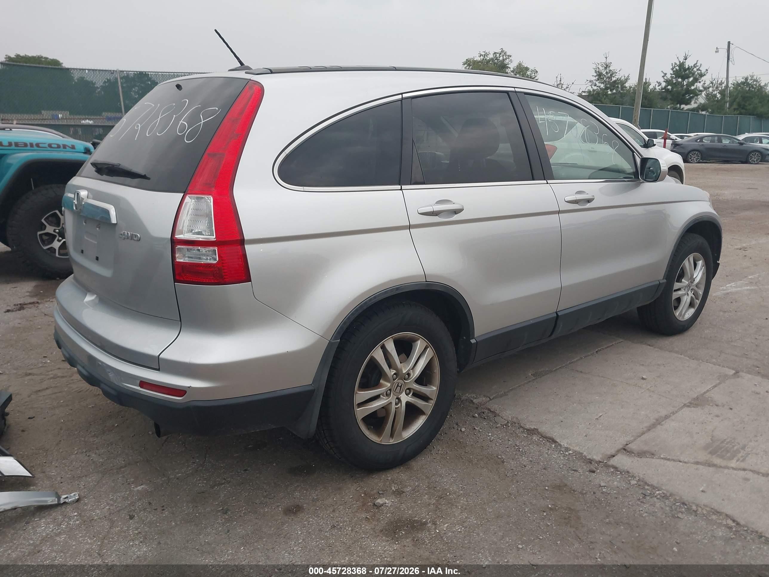 2010 Honda Cr-v Ex-l Silver vin: JHLRE4H79AC009669