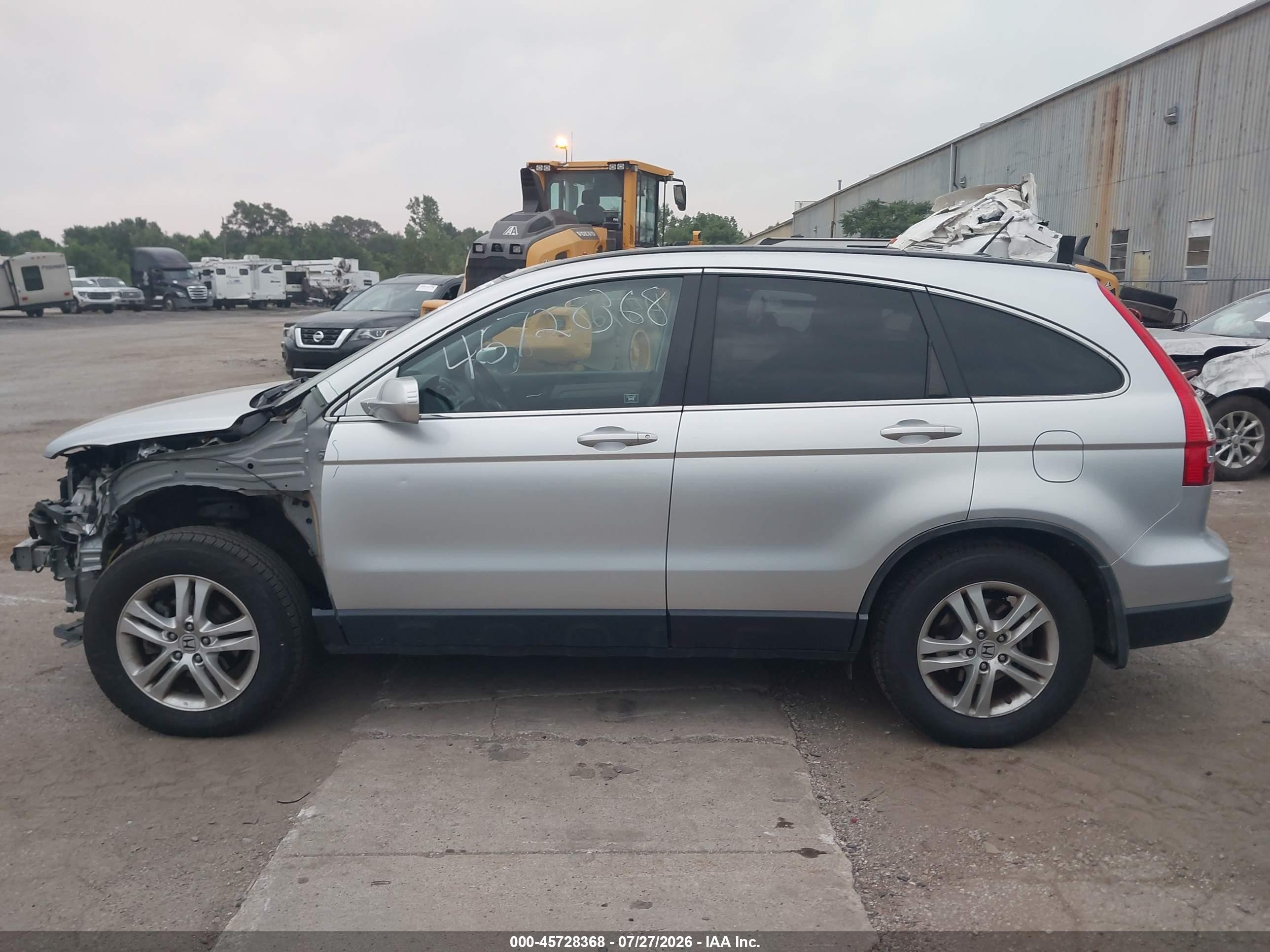 2010 Honda Cr-v Ex-l Silver vin: JHLRE4H79AC009669