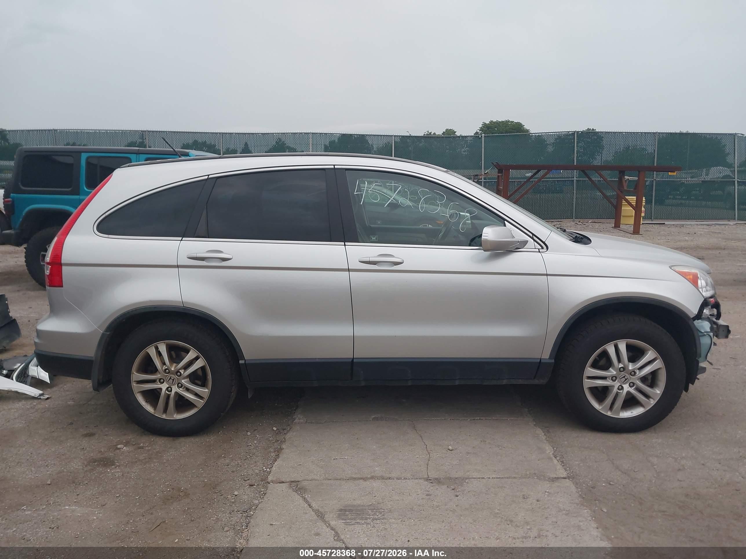 2010 Honda Cr-v Ex-l Silver vin: JHLRE4H79AC009669