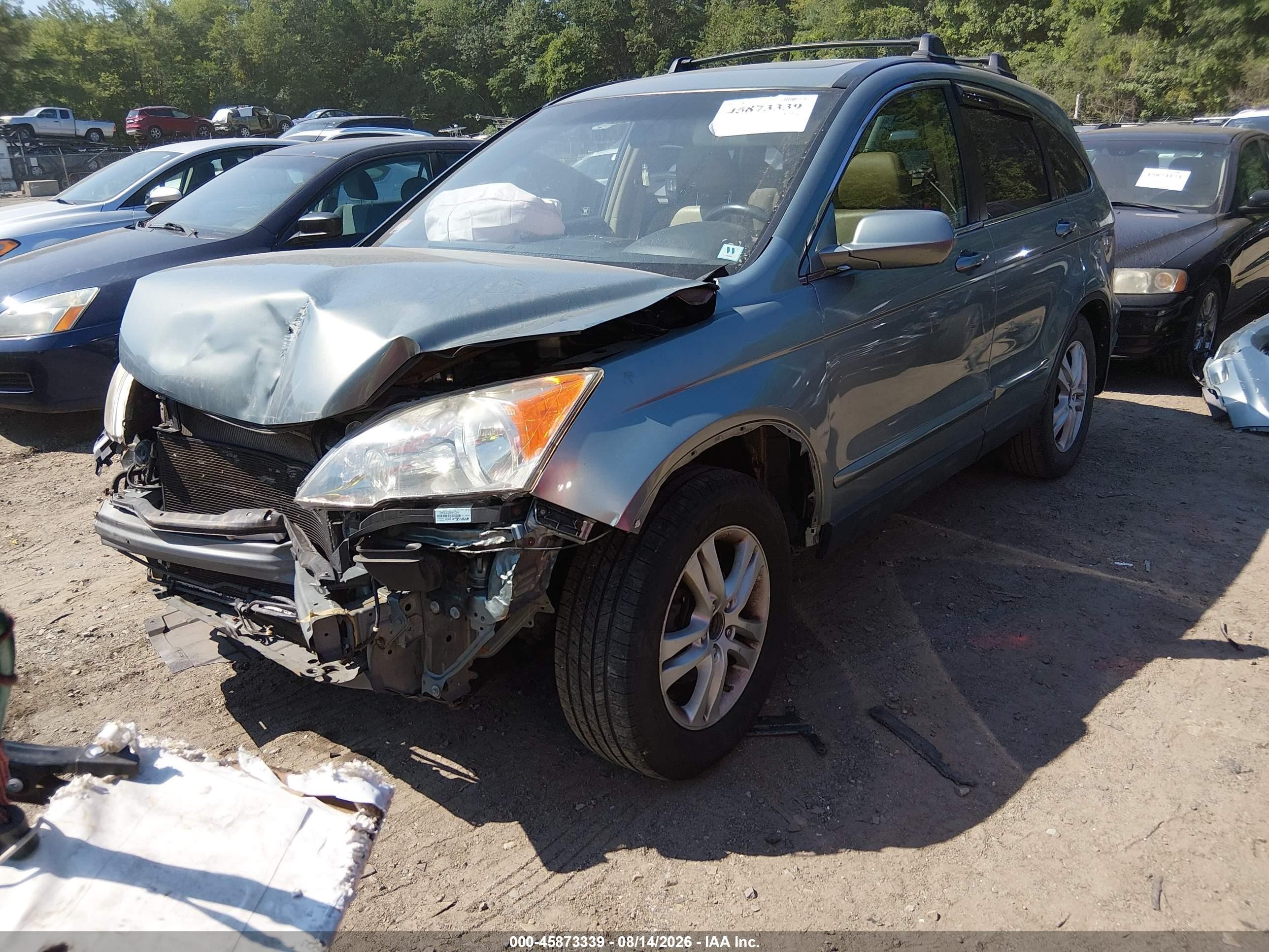 2011 Honda Cr-v Ex-l Gray vin: JHLRE4H79BC021774