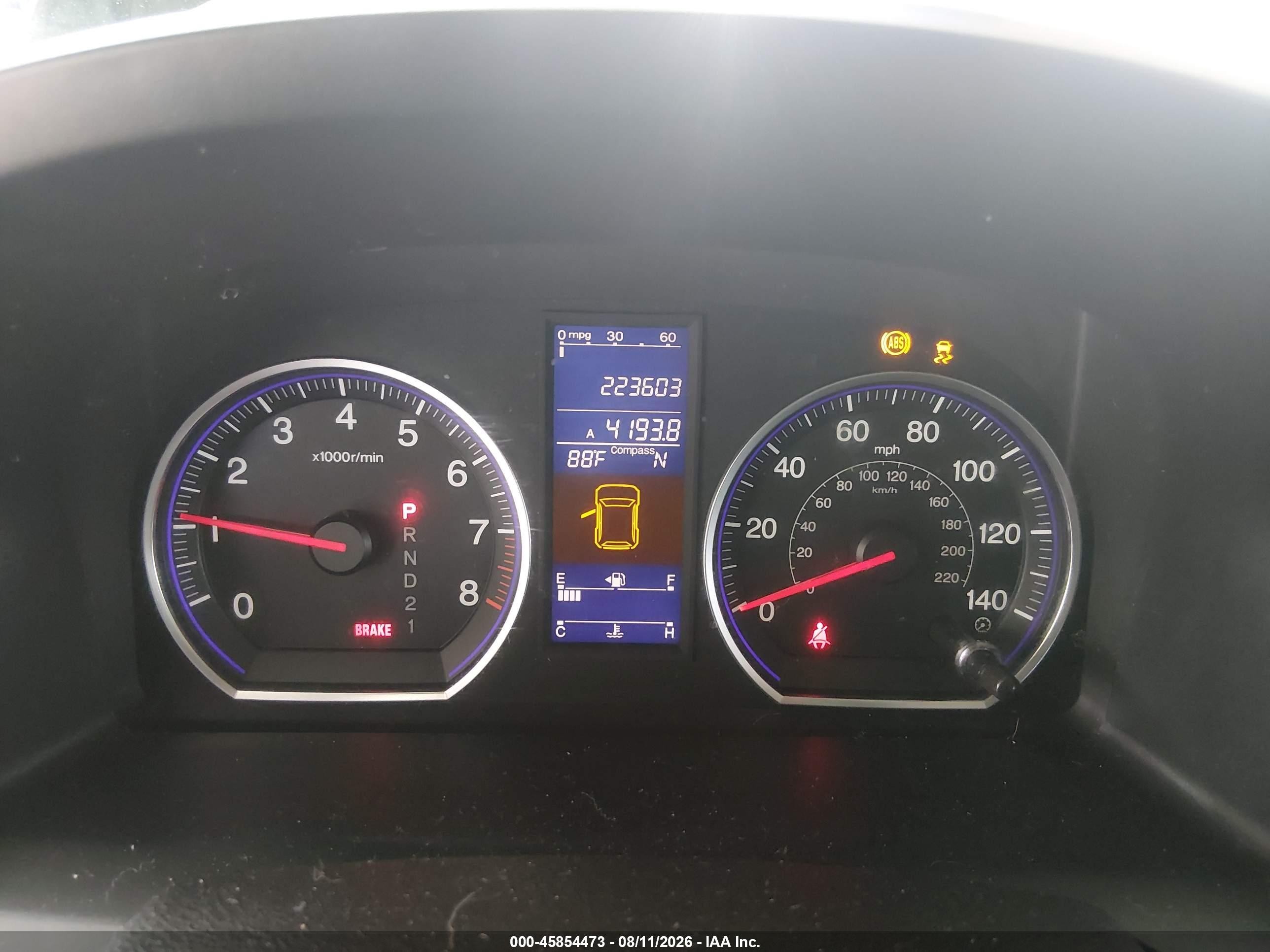 2011 Honda Cr-v Ex-l Black vin: JHLRE4H79BC034296
