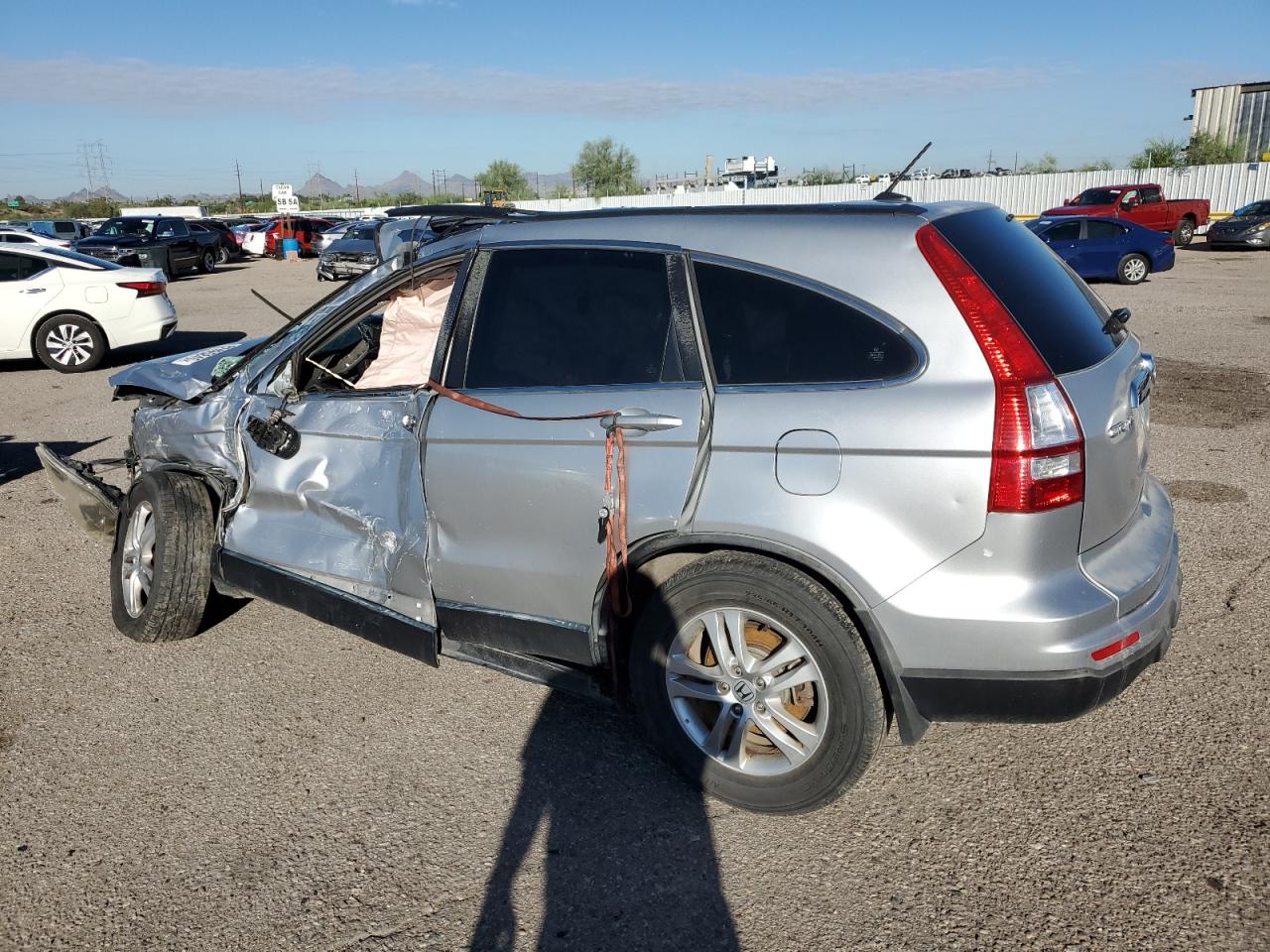 2010 Honda Cr-v Exl Silver vin: JHLRE4H7XAC000091